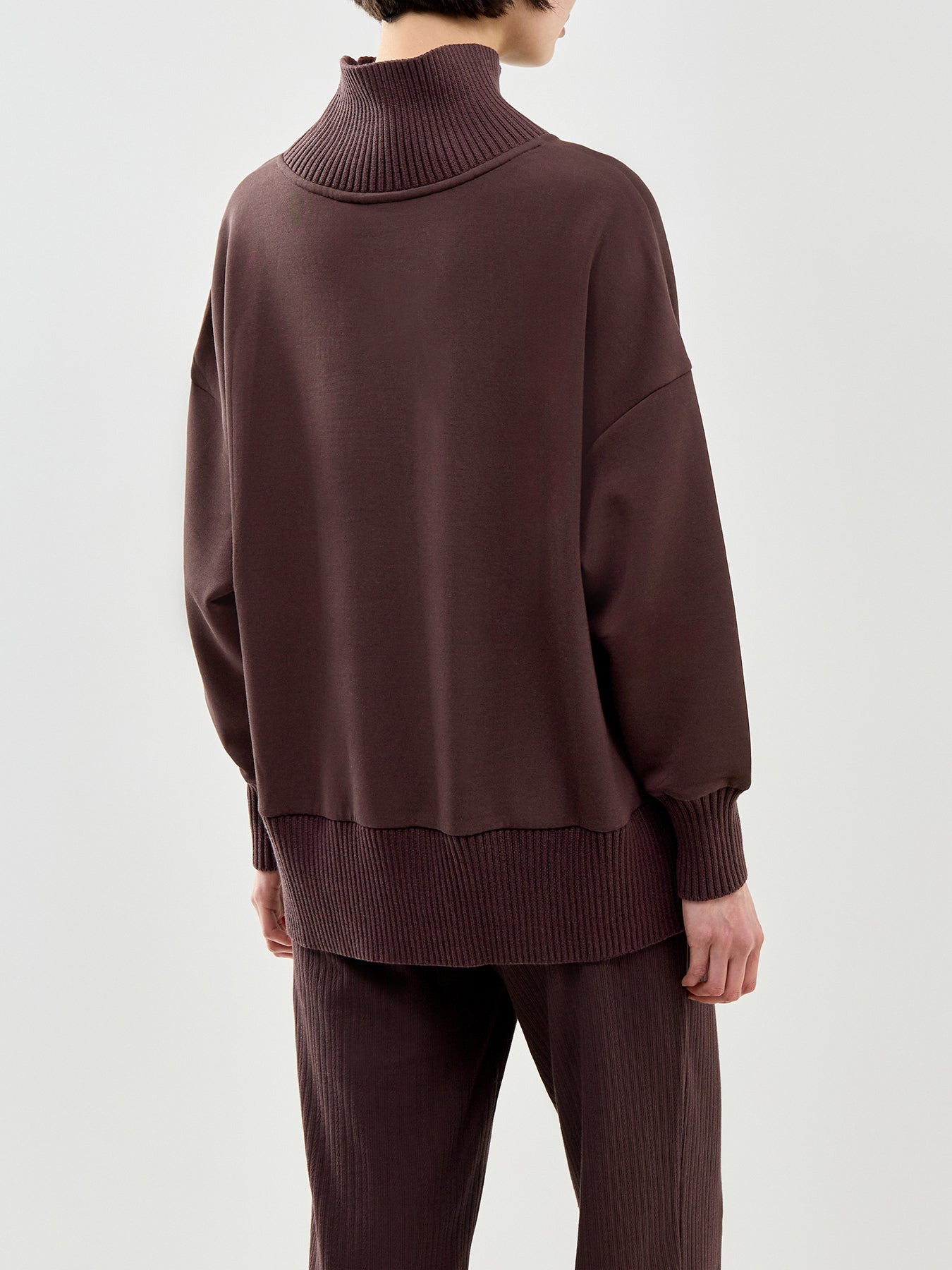 Barker High Neck Jumper Brown