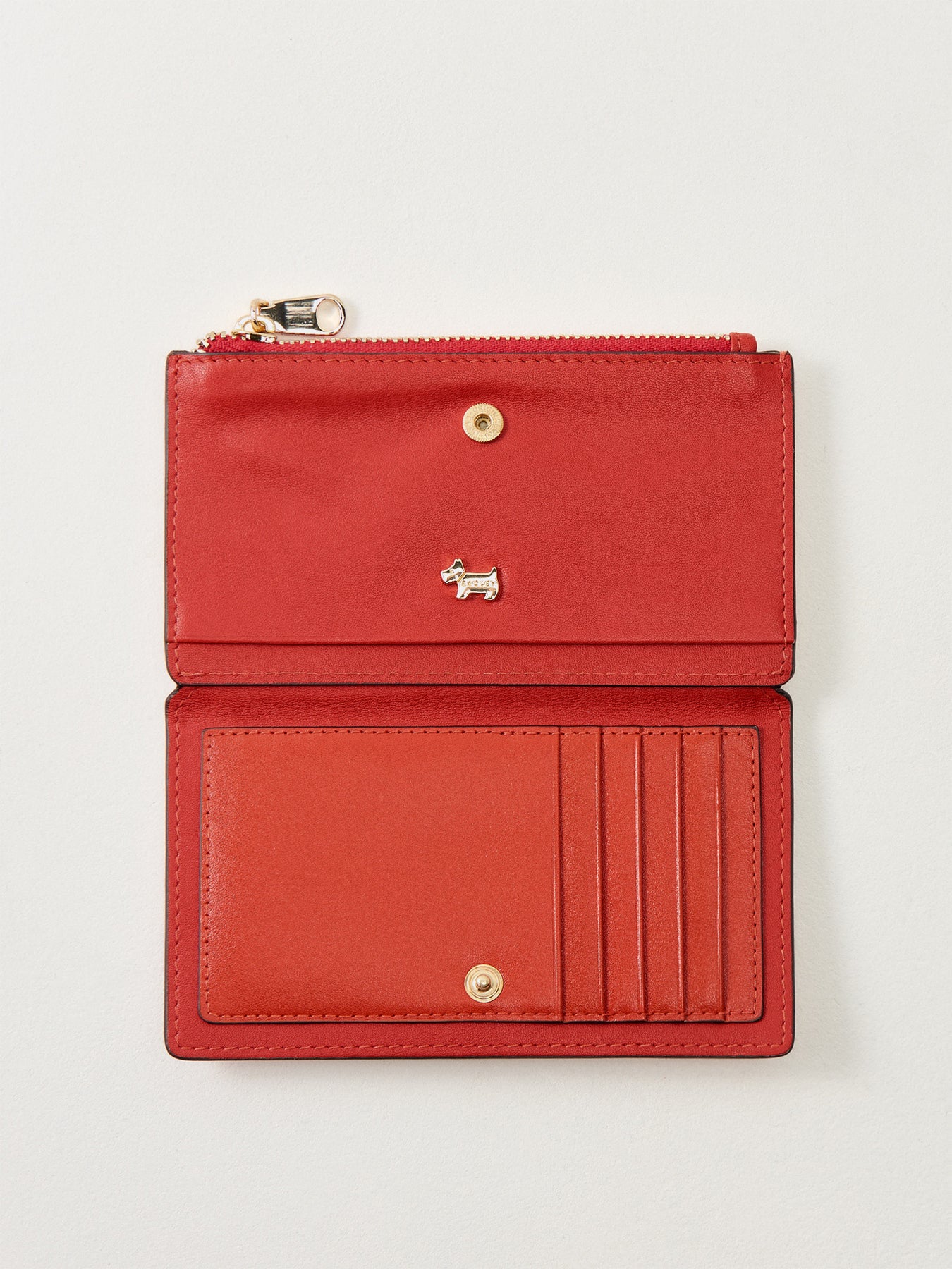 Coin Street Medium Ziptop Purse Flame