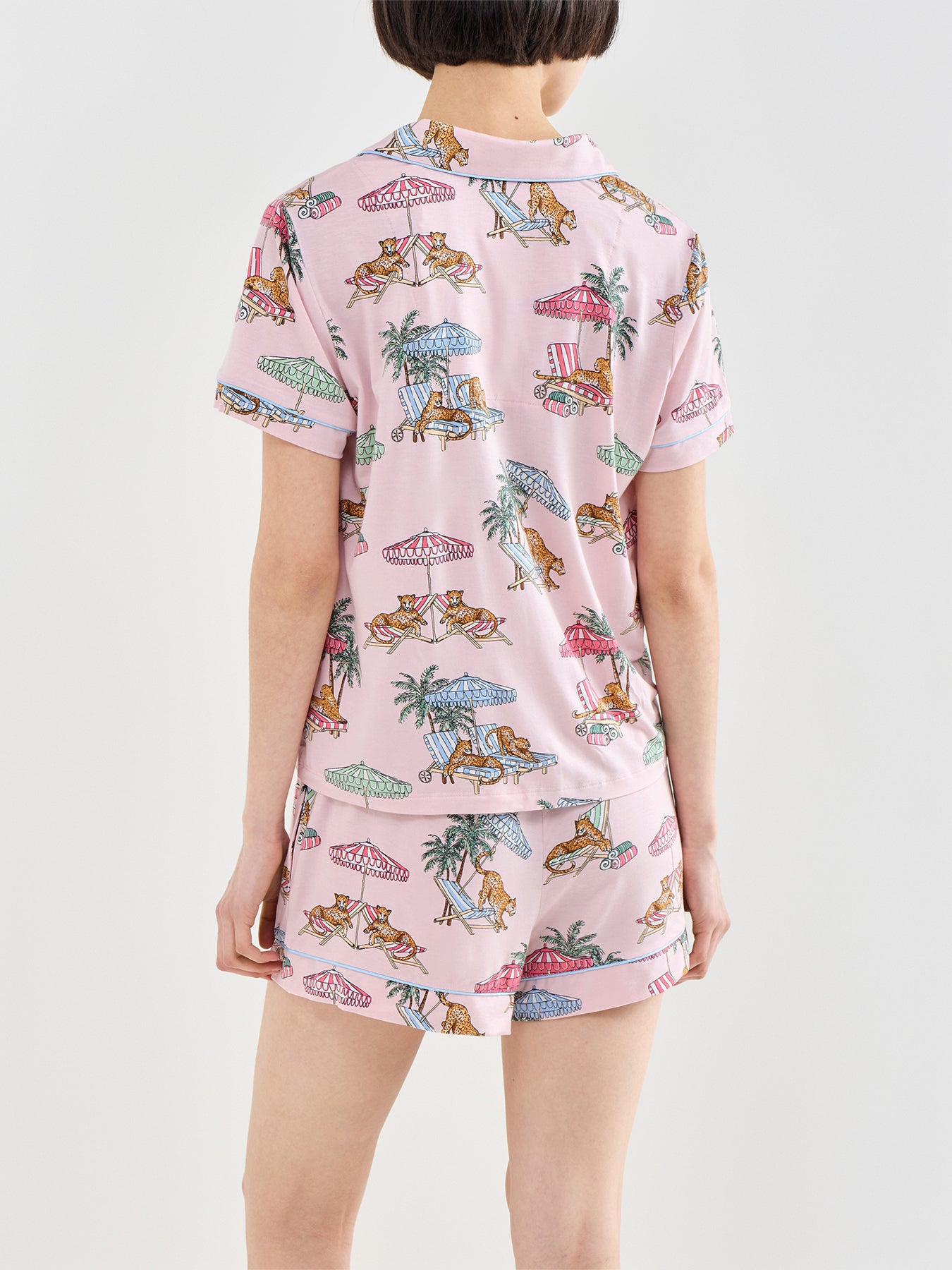 Summer Lounging Pyjama Short Set Print