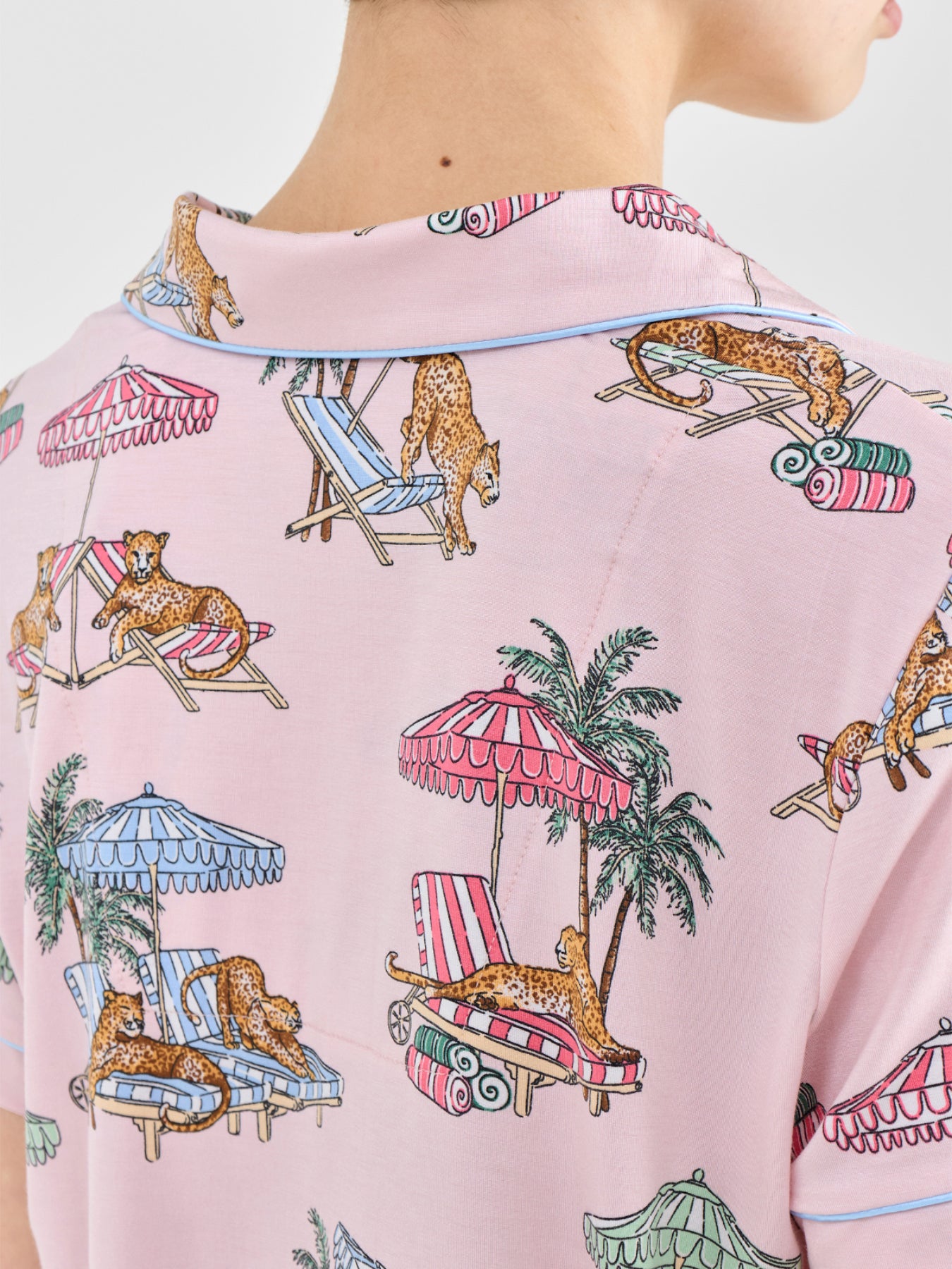 Summer Lounging Pyjama Short Set Print