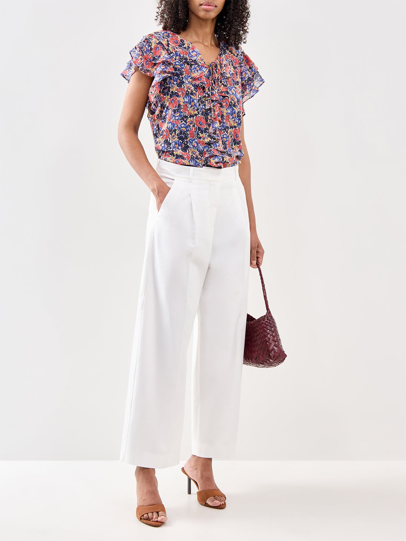 Floral Frill Blouse