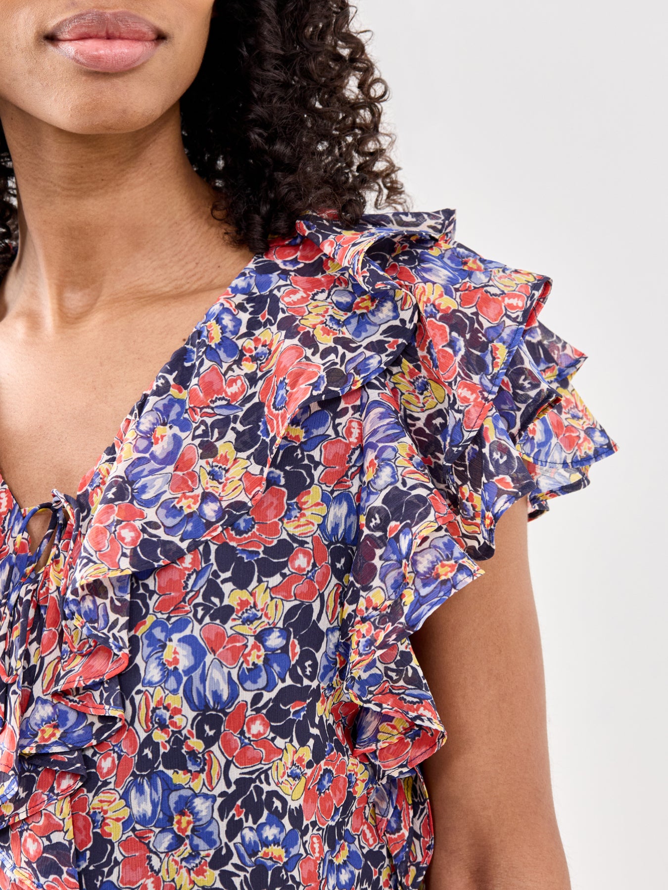 Floral Frill Blouse