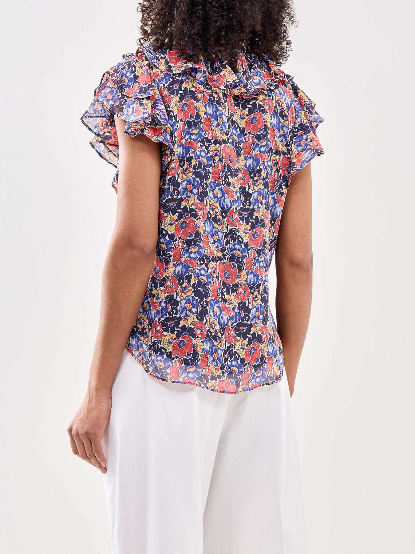 Floral Frill Blouse