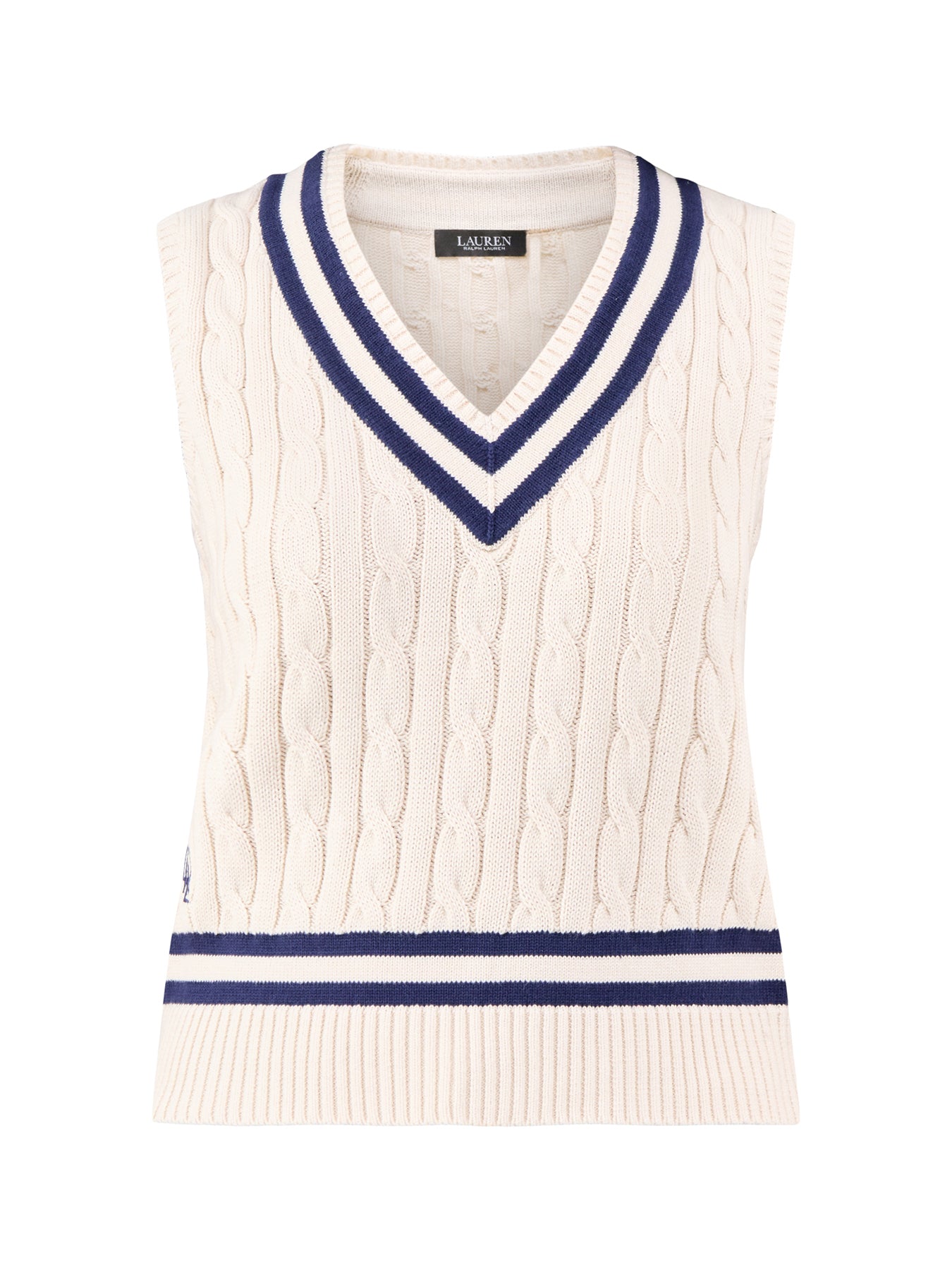 Cotton Sleeveless Vest Cream