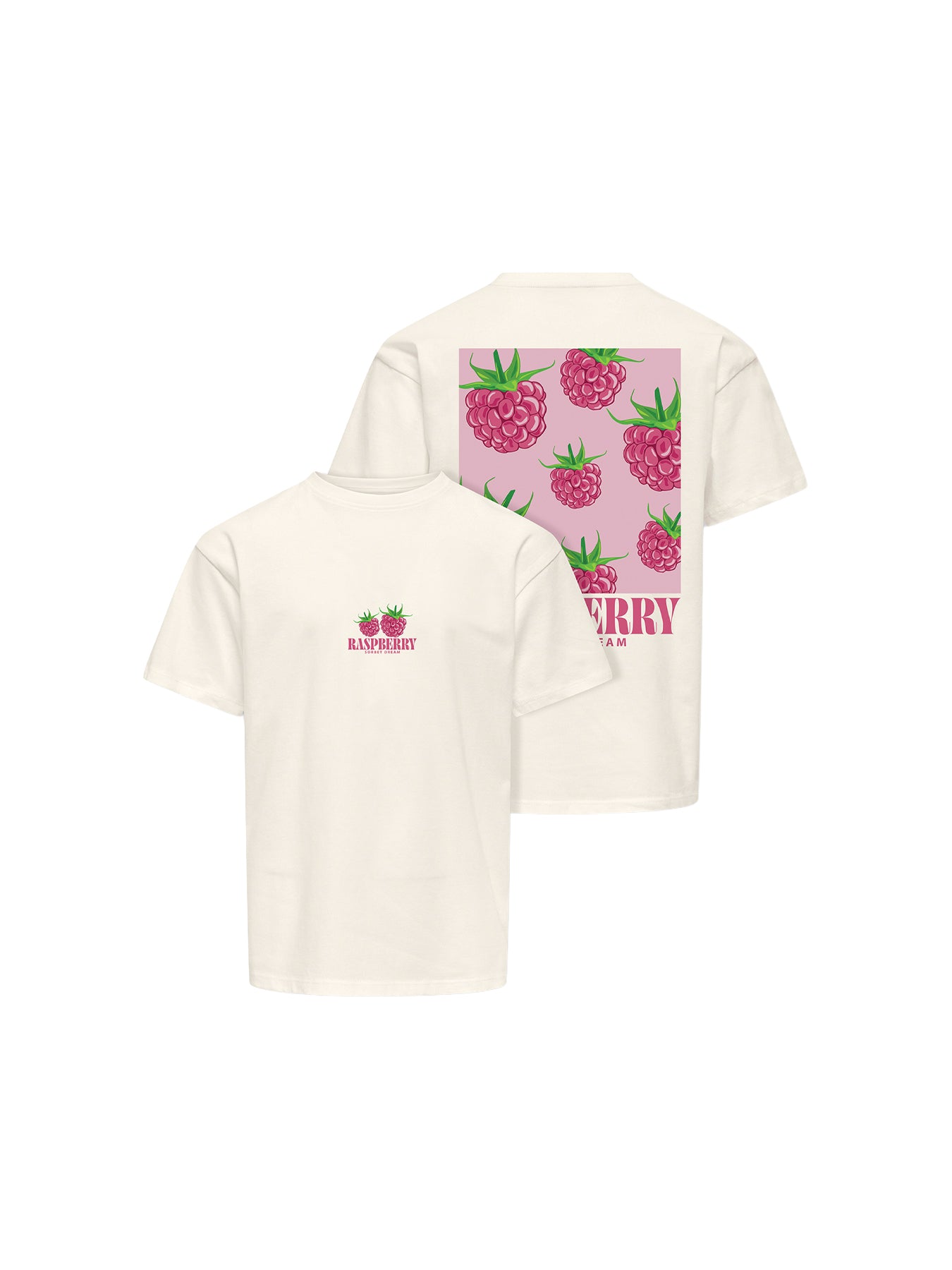 Kids’ Carina Printed Short Sleeve Top White