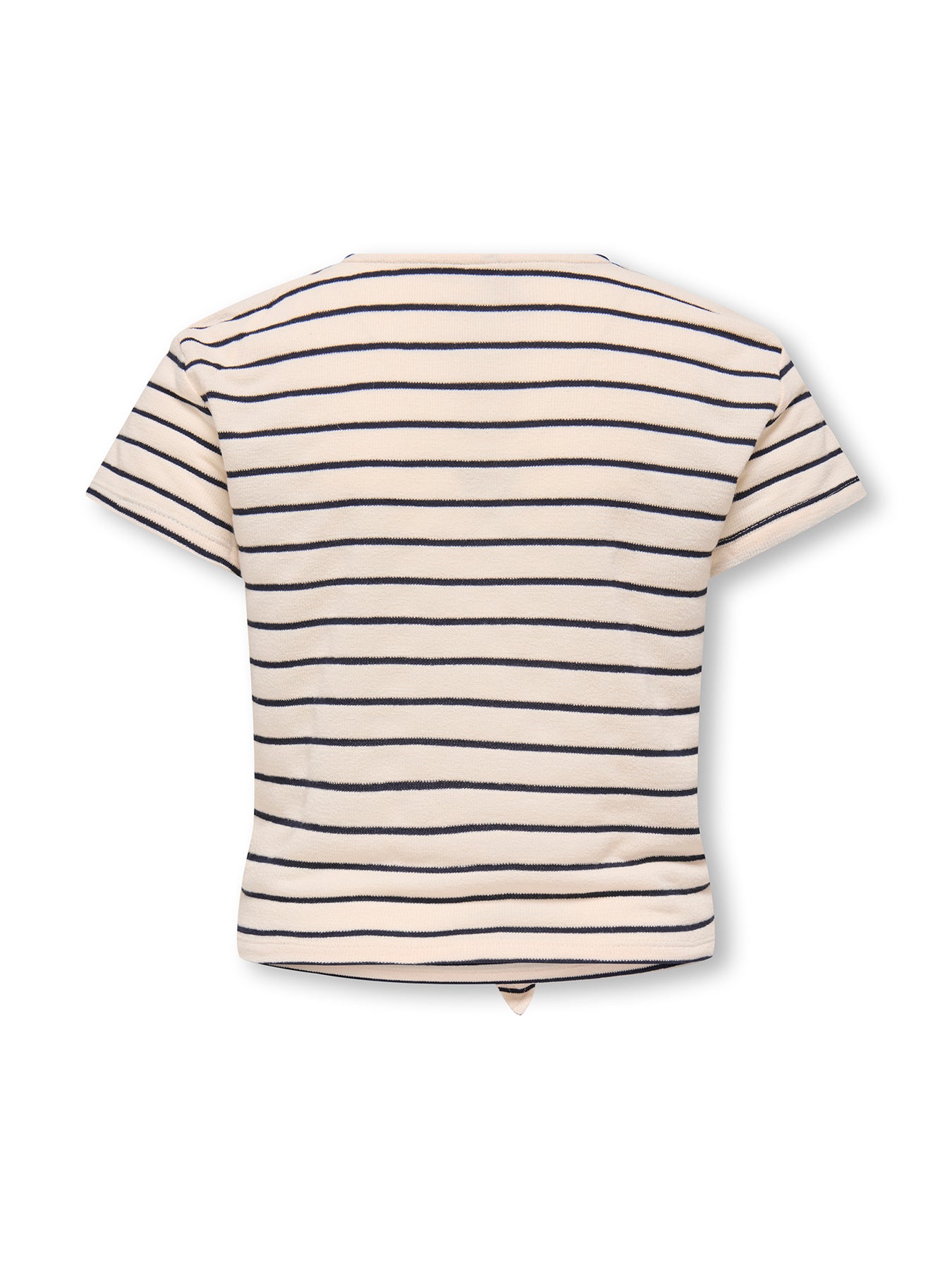 Kids' Striped Knot Top Cream