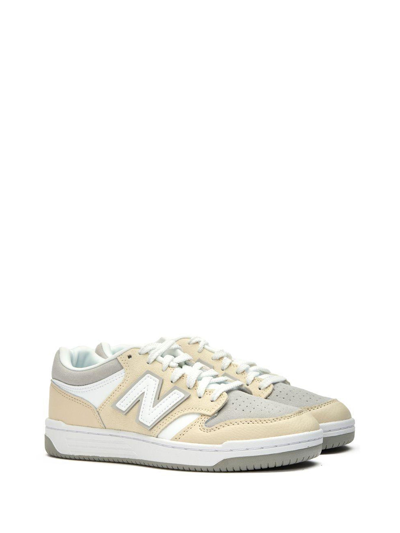 480 Trainers White Cream Grey