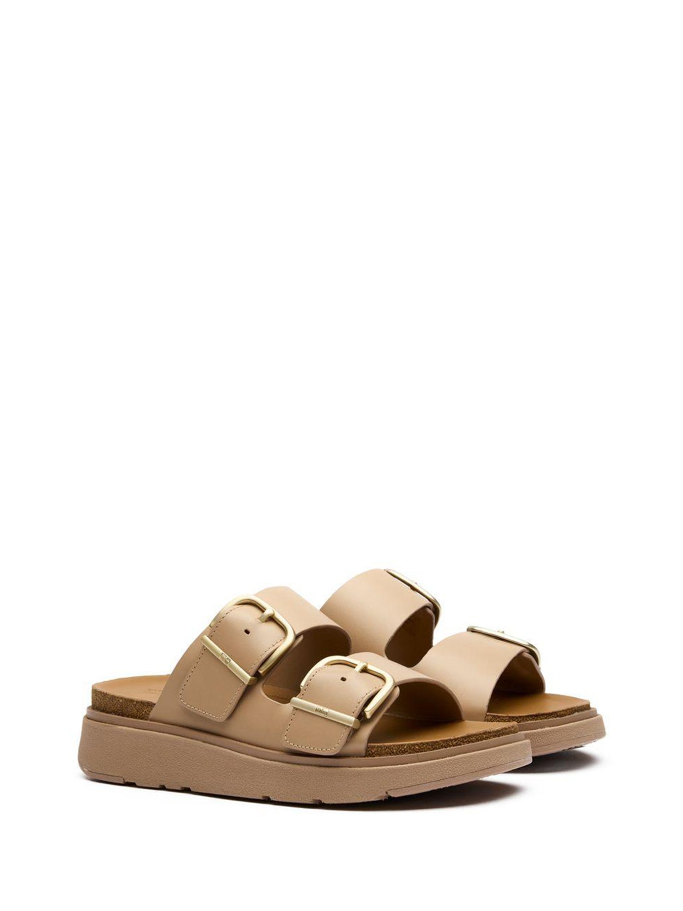 Gen-FF Buckle Two-Bar Sandals Taupe