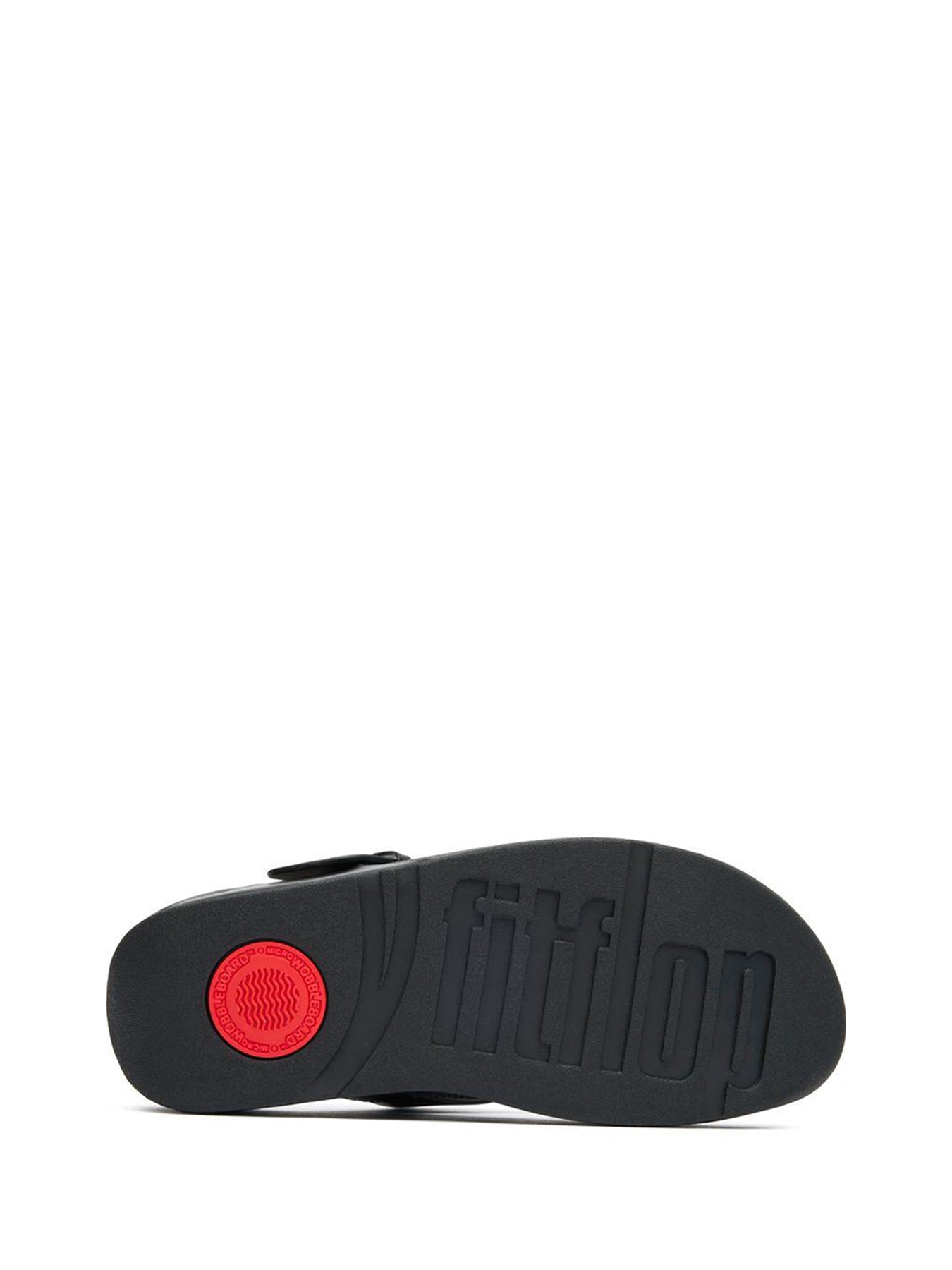 Lulu Resin Buckle Toe-Post Sandals Black