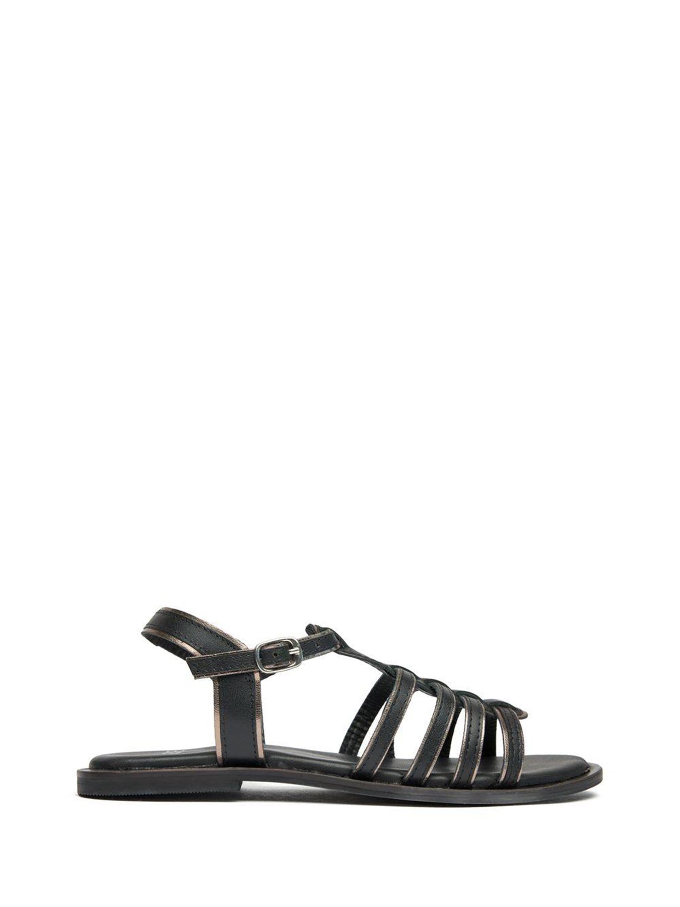 Demi Gladiator Sandals Black Pewter