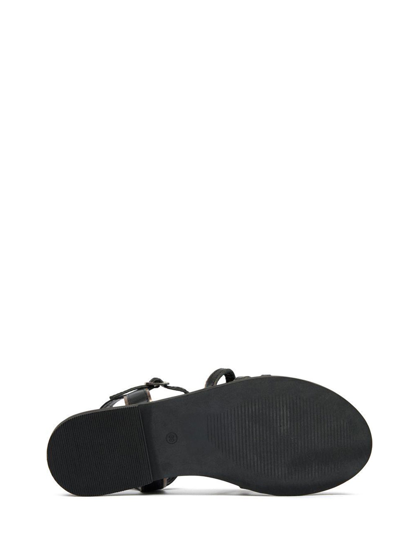 Demi Gladiator Sandals Black Pewter