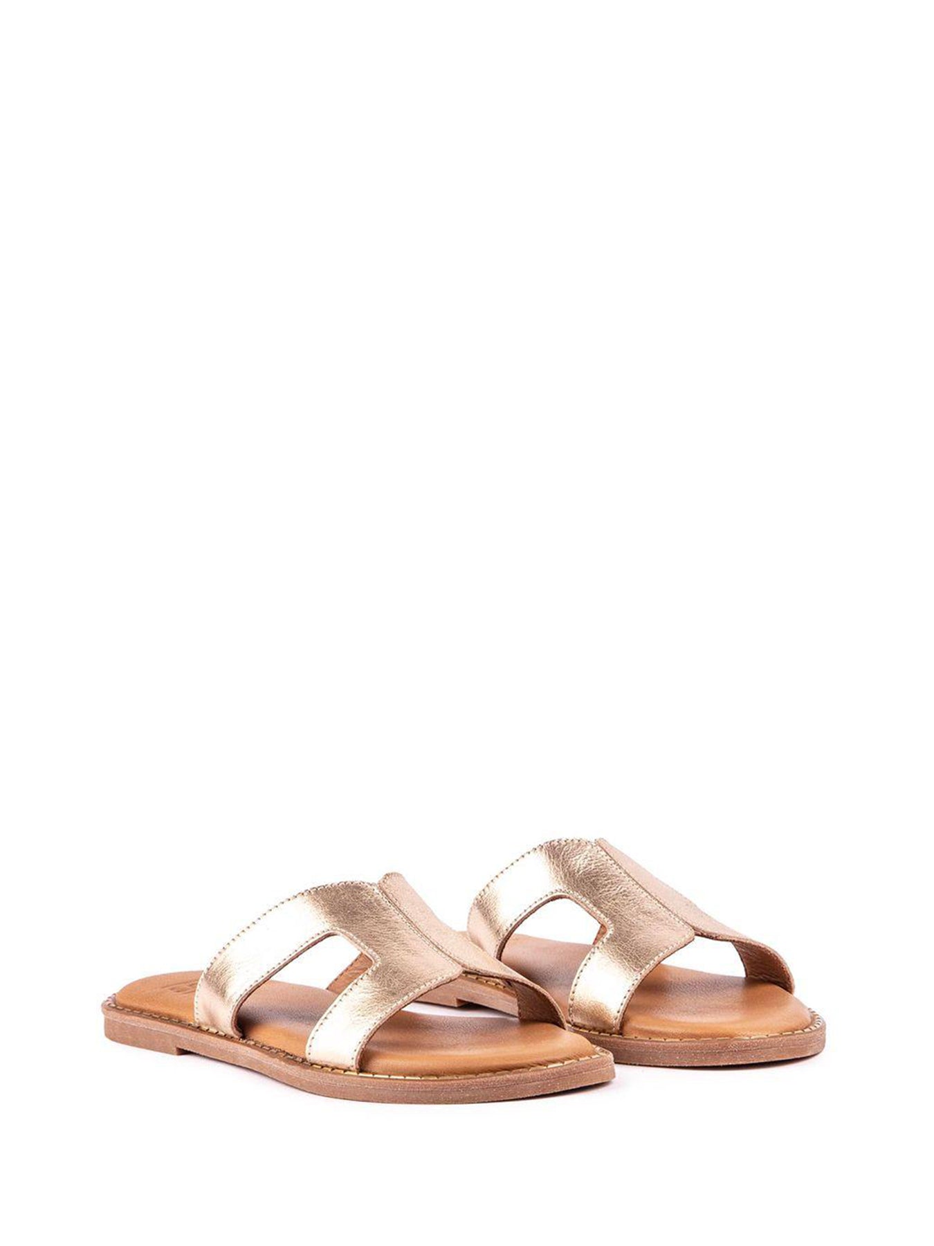 Noor Slide Sandals Gold