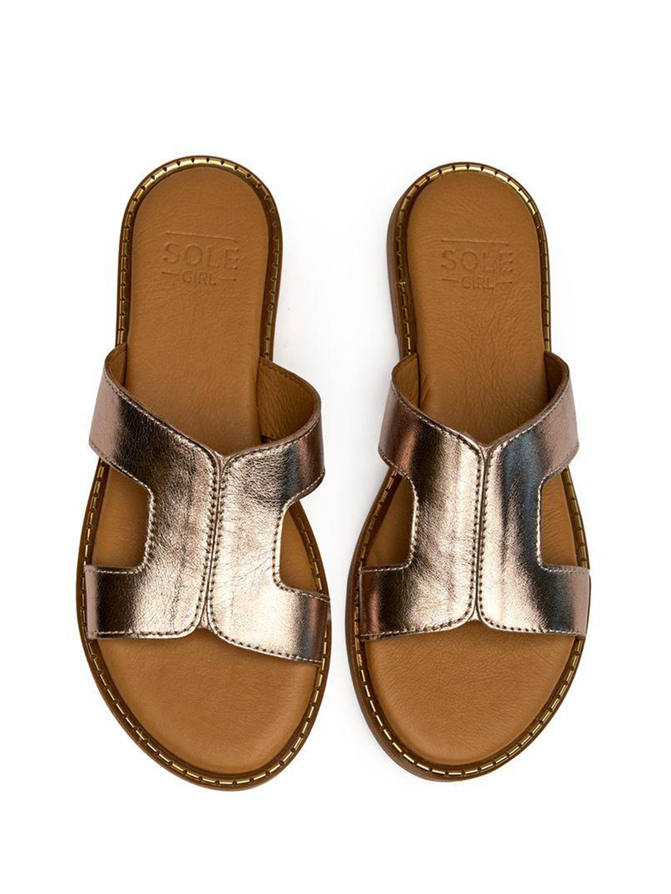 Noor Slide Sandals Pewter