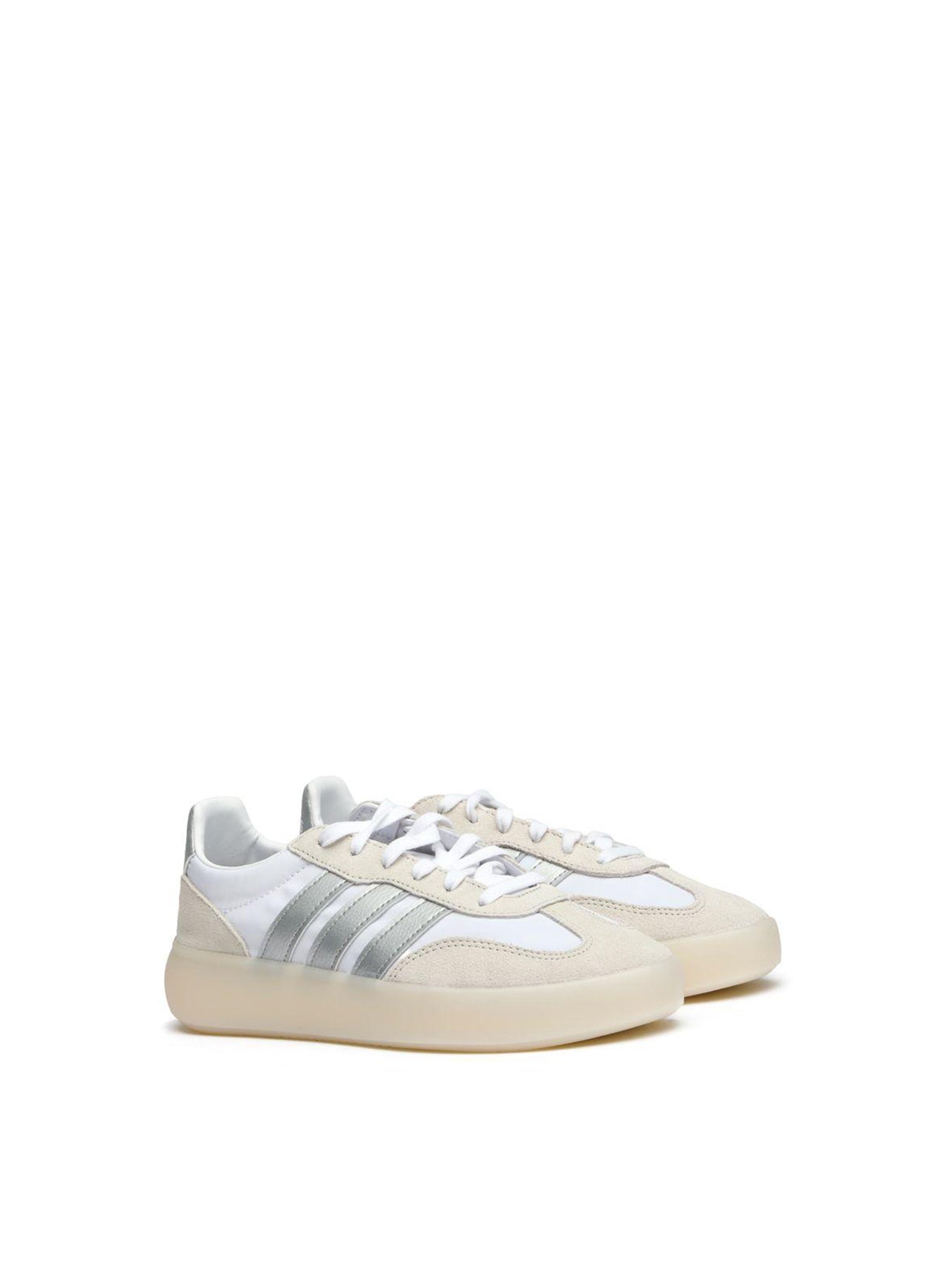 Barreda Trainers White Silver