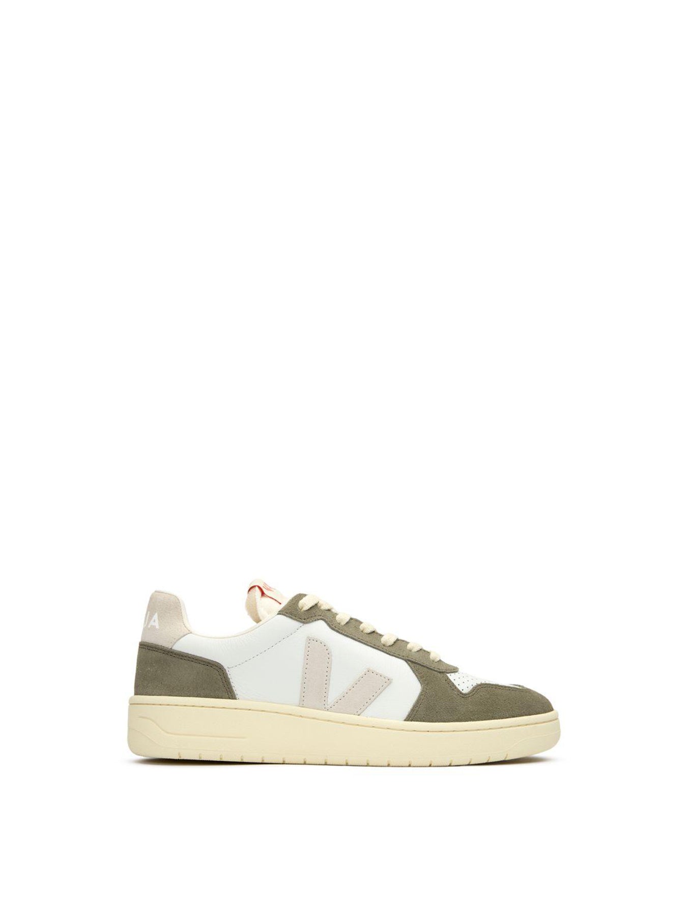 V-82 Leather Trainers White Natural Khaki