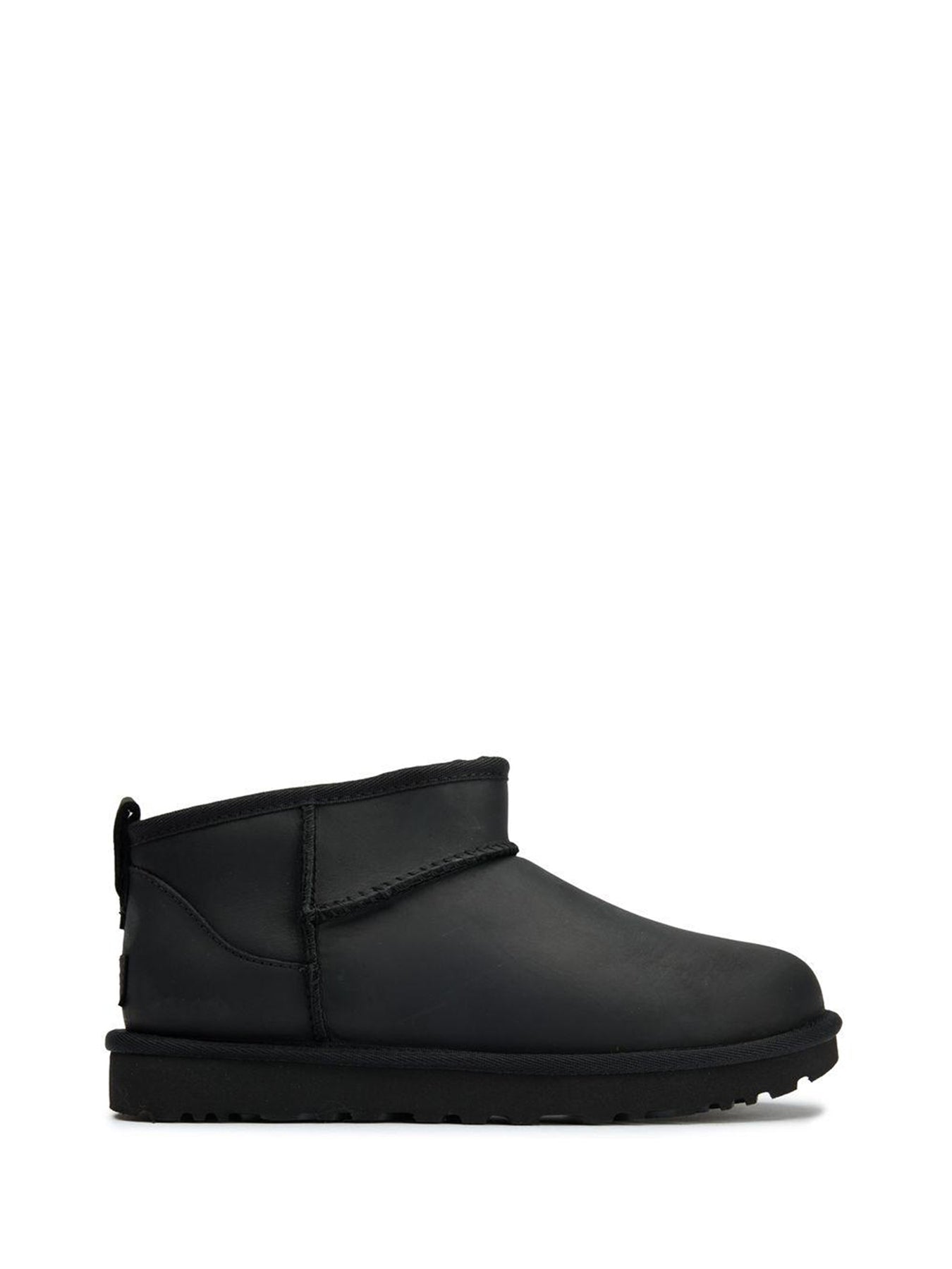 Classic Ultra Mini Leather Boots Black