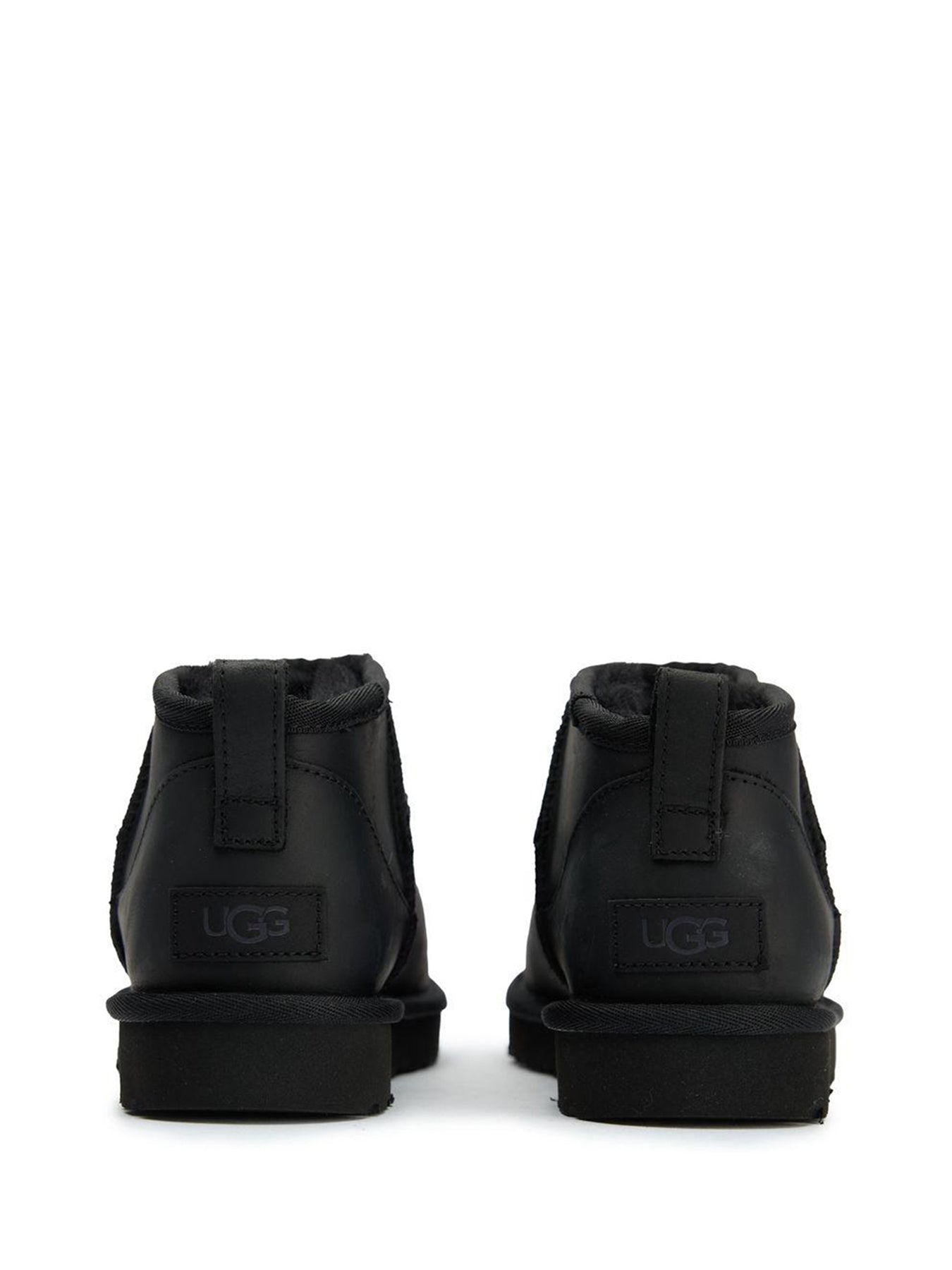 Classic Ultra Mini Leather Boots Black