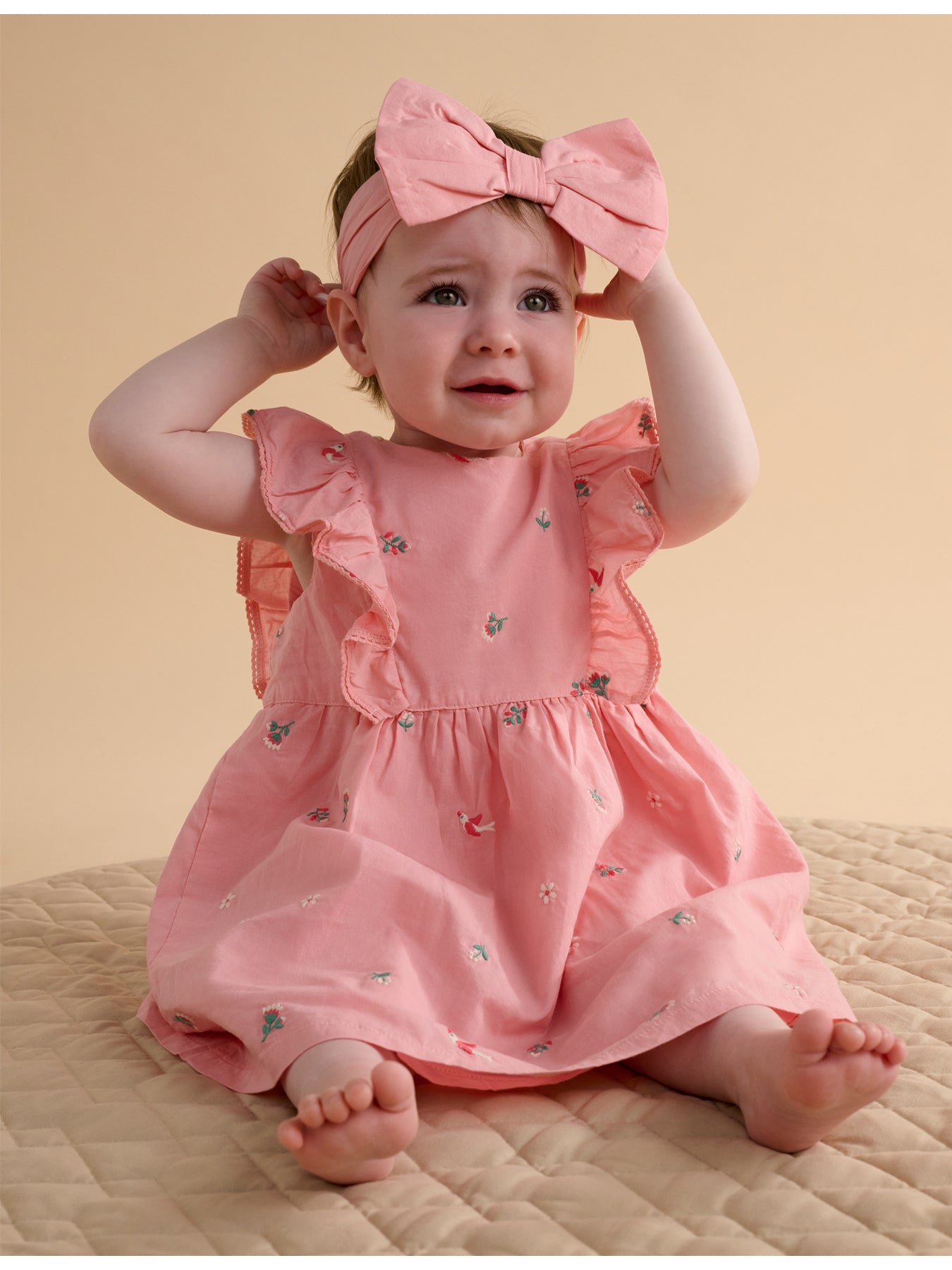 Baby Broderie Dress and Headband