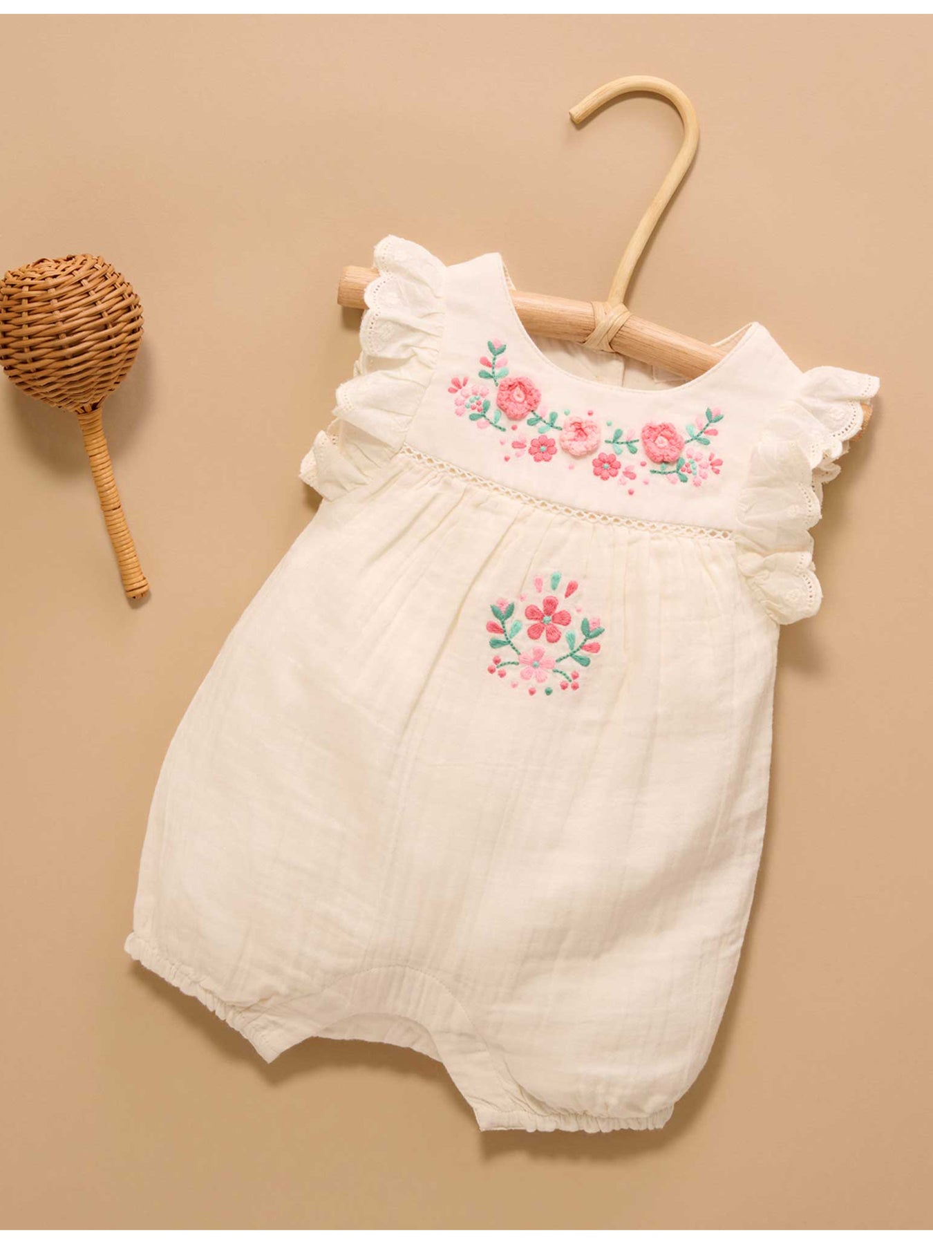 Baby Embroidered Romper