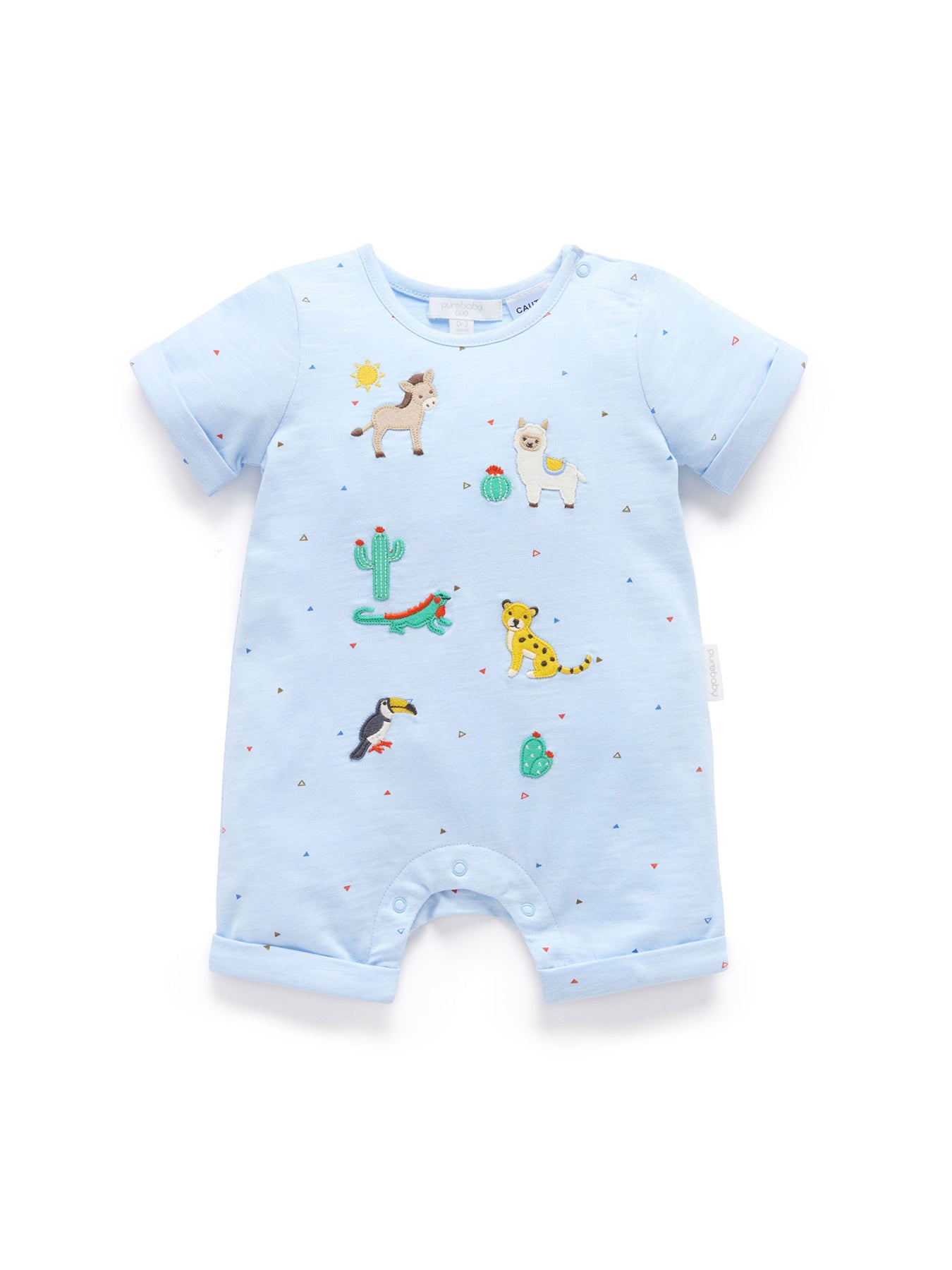 Baby Animal Fiesta Short Growsuit