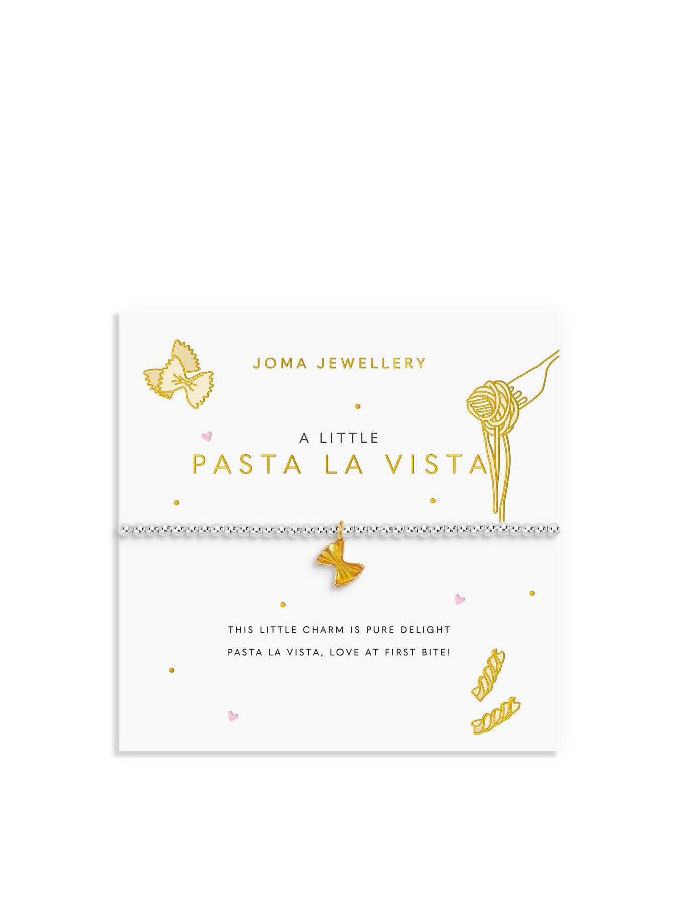 Pasta La Vista Charm Bracelet Silver