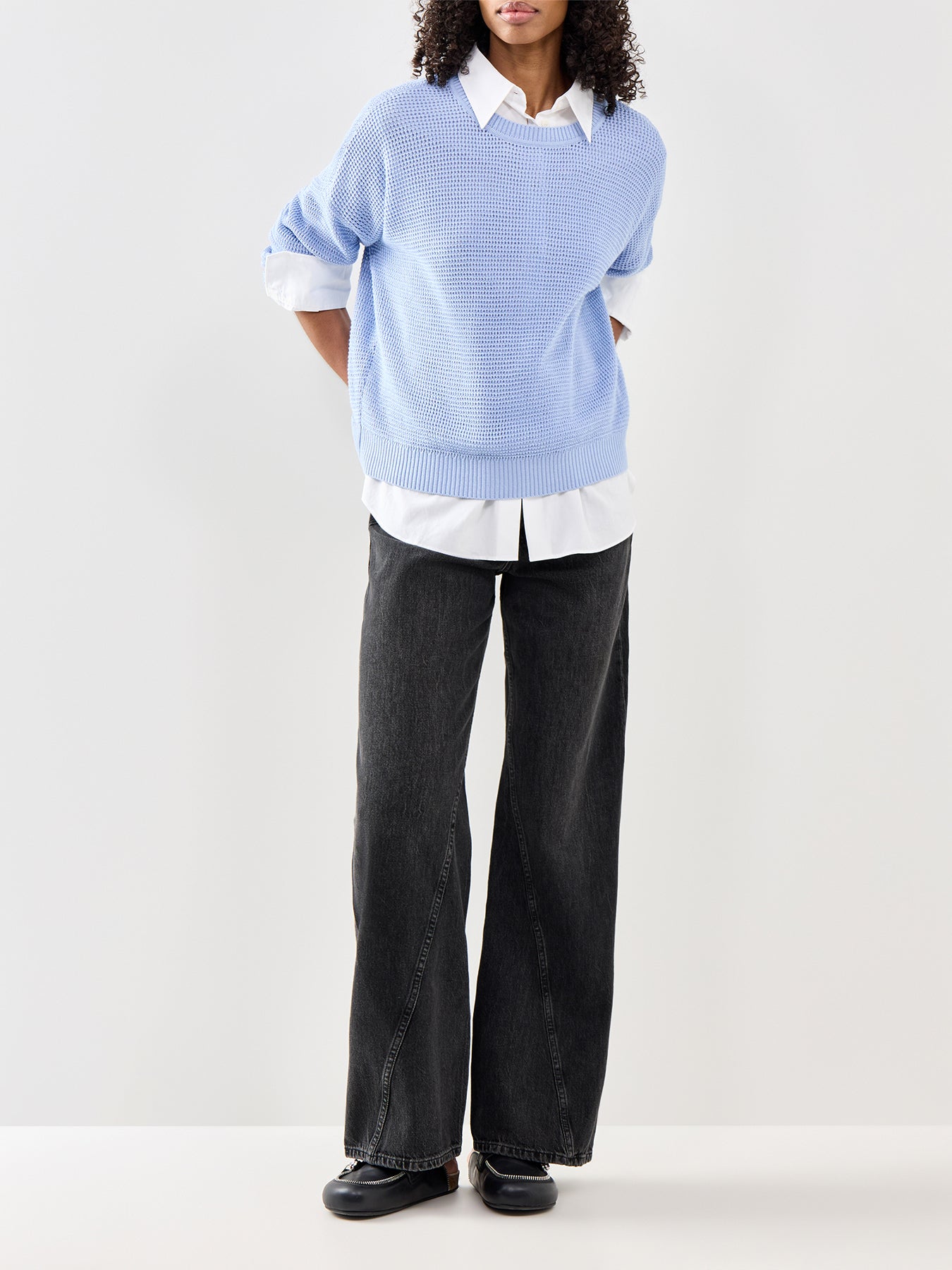 Crew Neck Sweater Blue