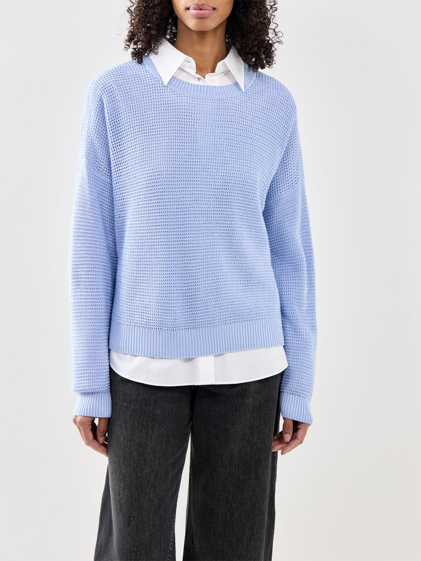 Crew Neck Sweater Blue