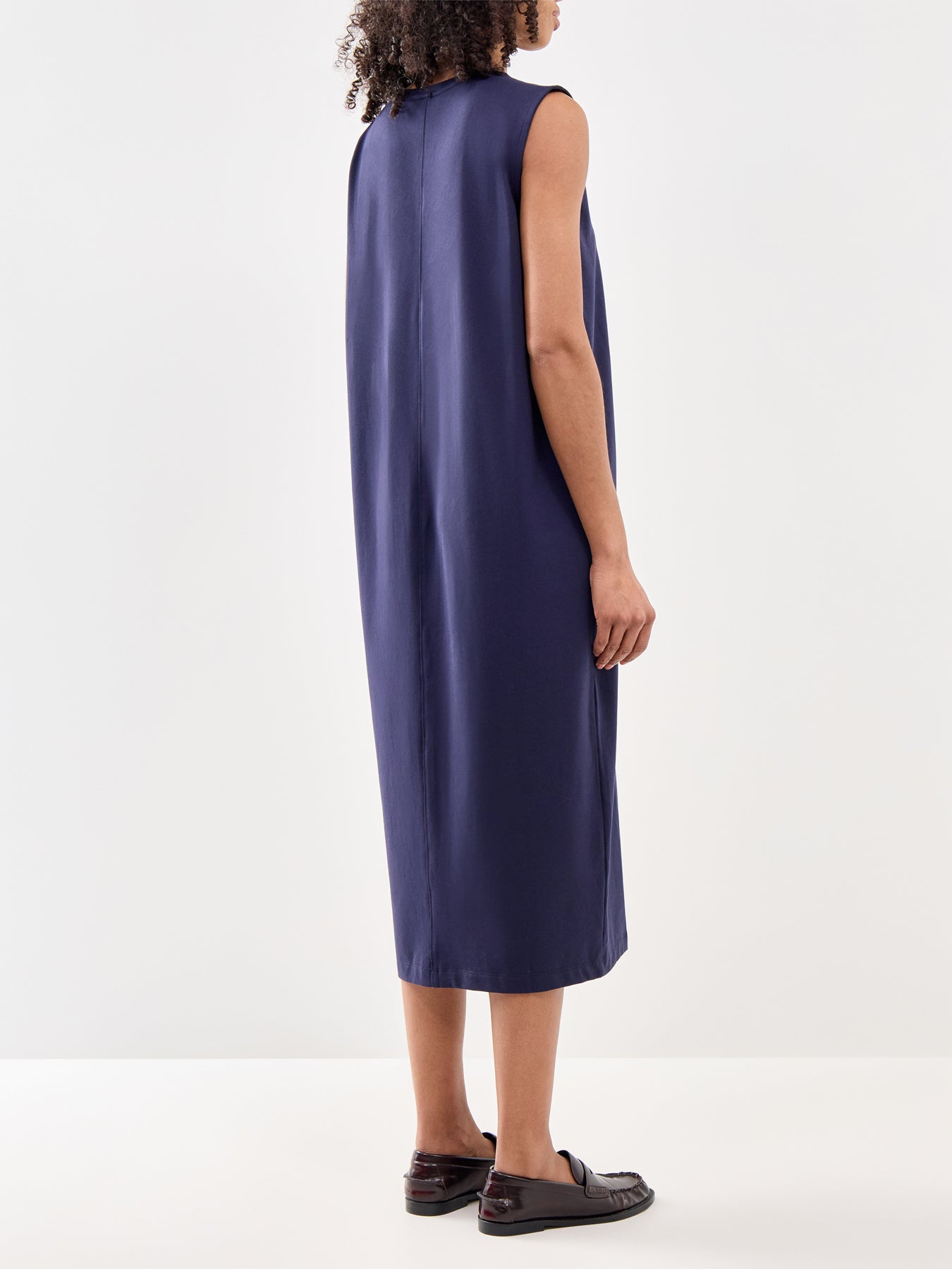 Crew Neck Dress Navy
