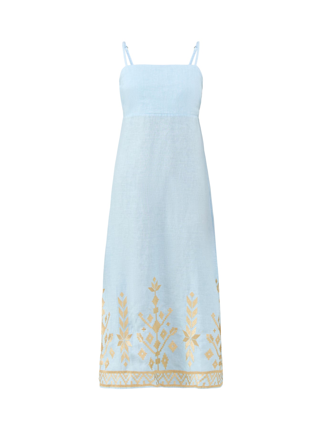 Ios Maxi Shift Dress Blue