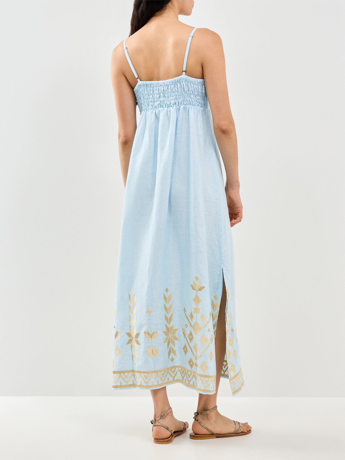 Ios Maxi Shift Dress Blue