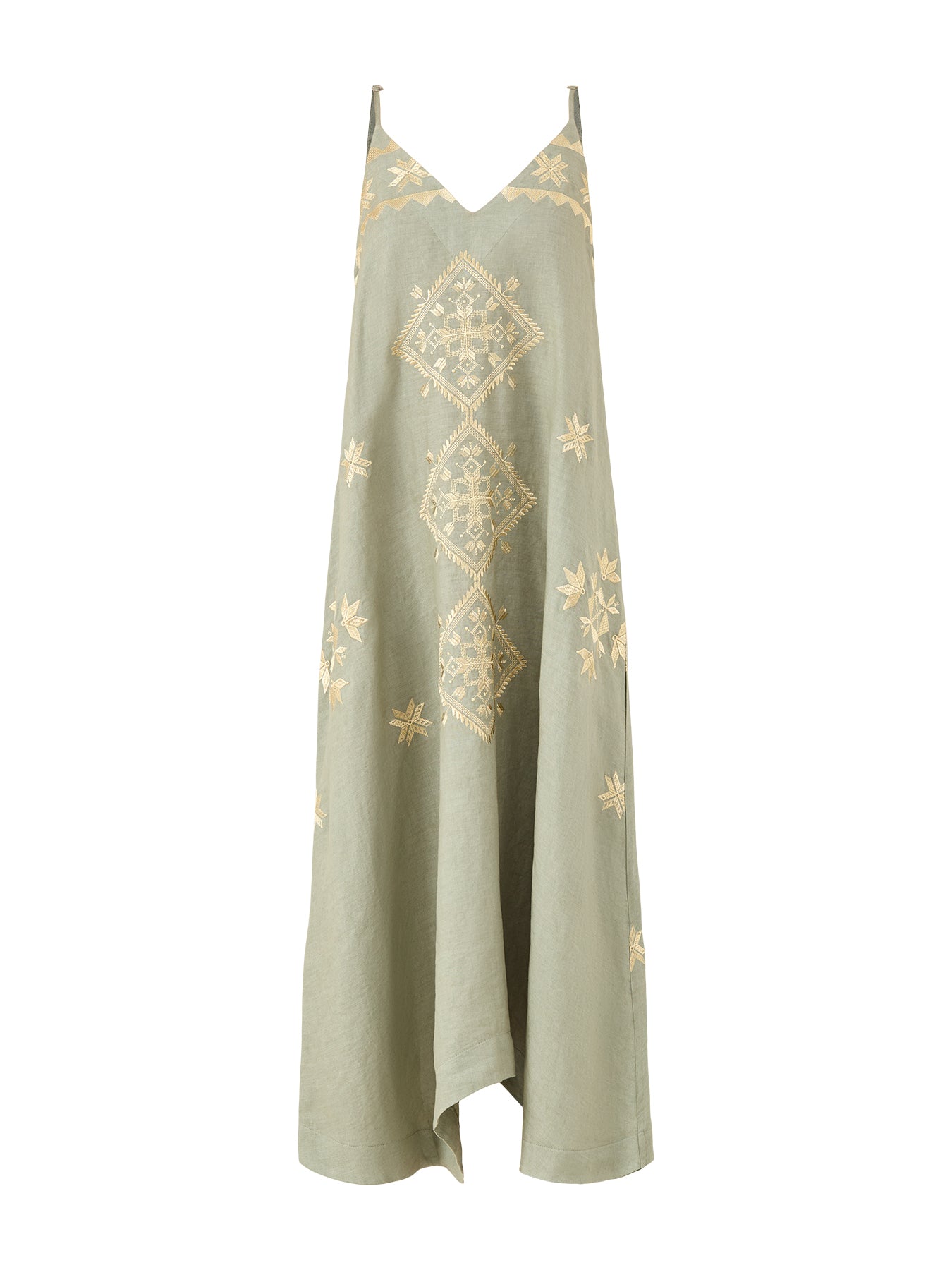 Lefkada A-Line Strappy Dress Khaki