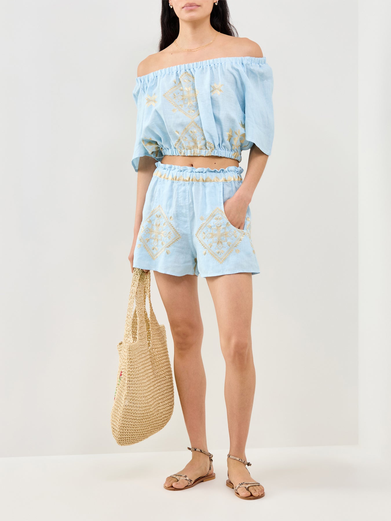 Lefkada Casual Shorts Blue