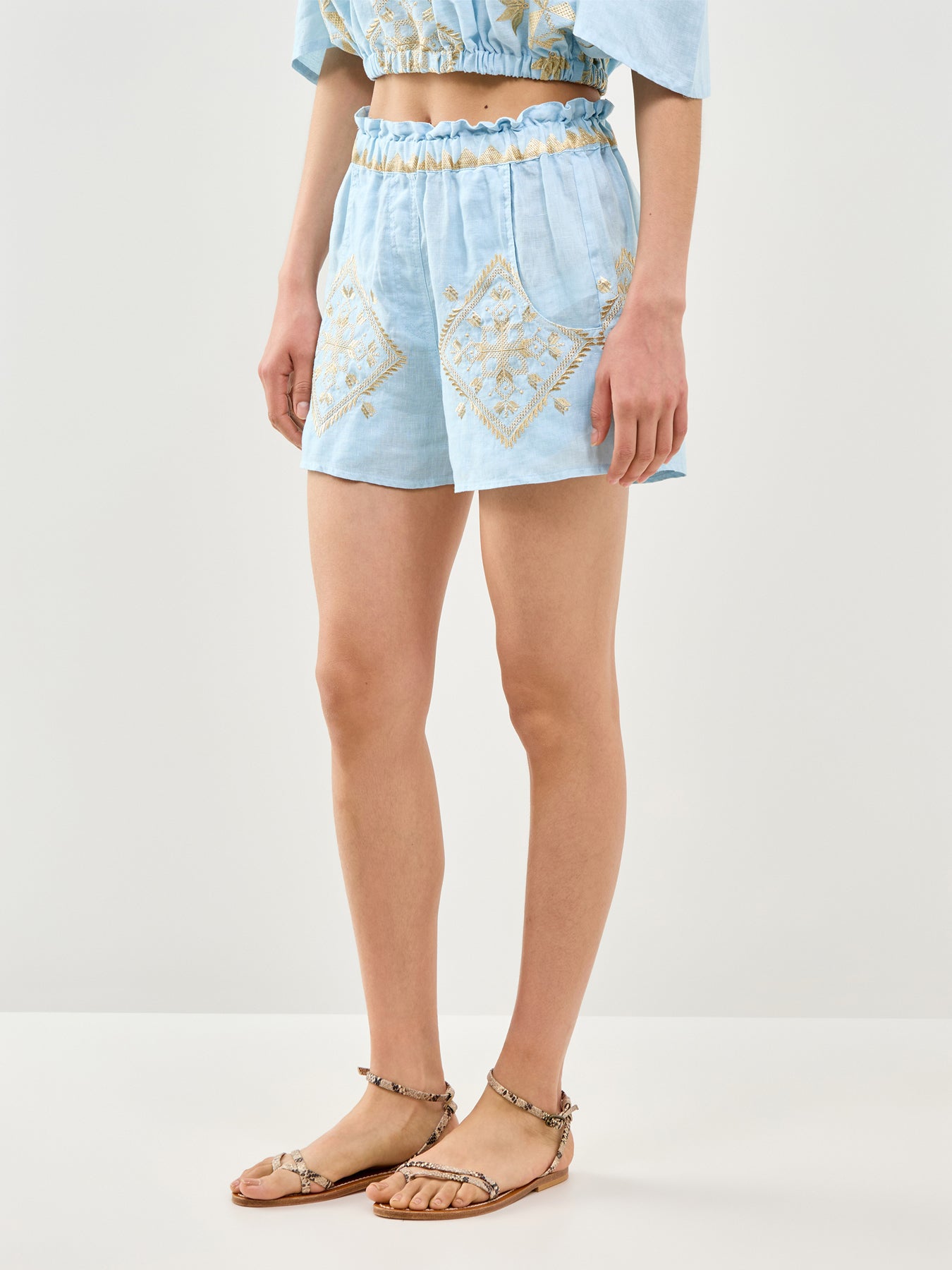 Lefkada Casual Shorts Blue
