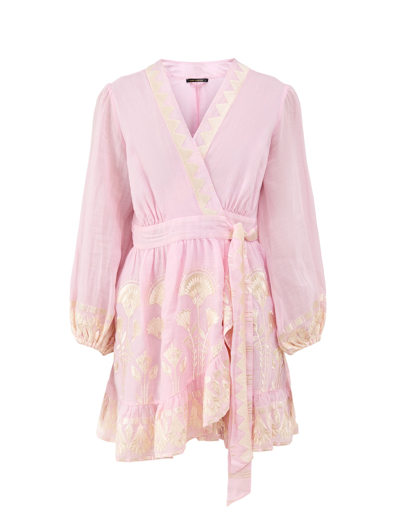 Papyrus Wrap Mini Dress Pink
