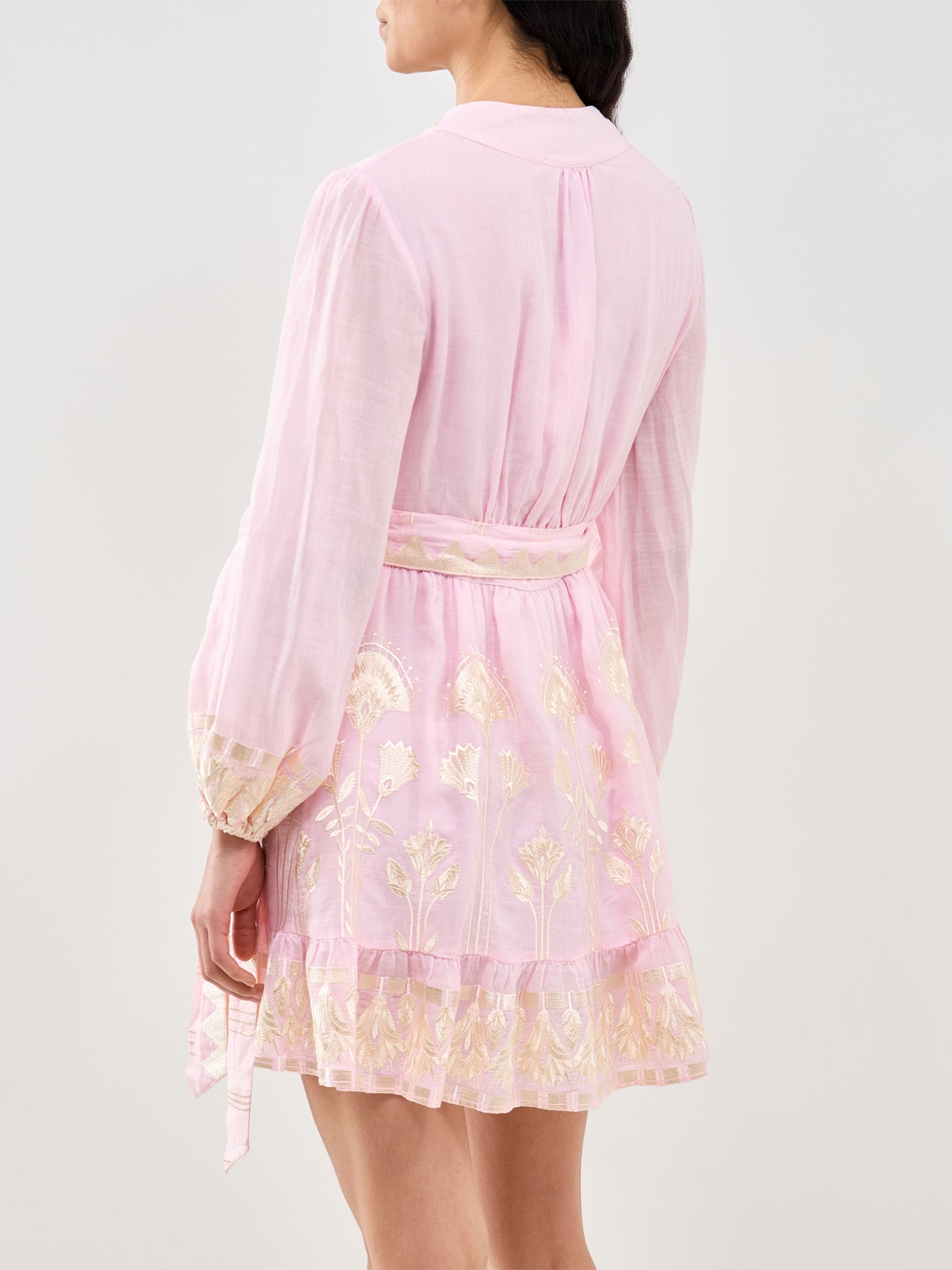 Papyrus Wrap Mini Dress Pink