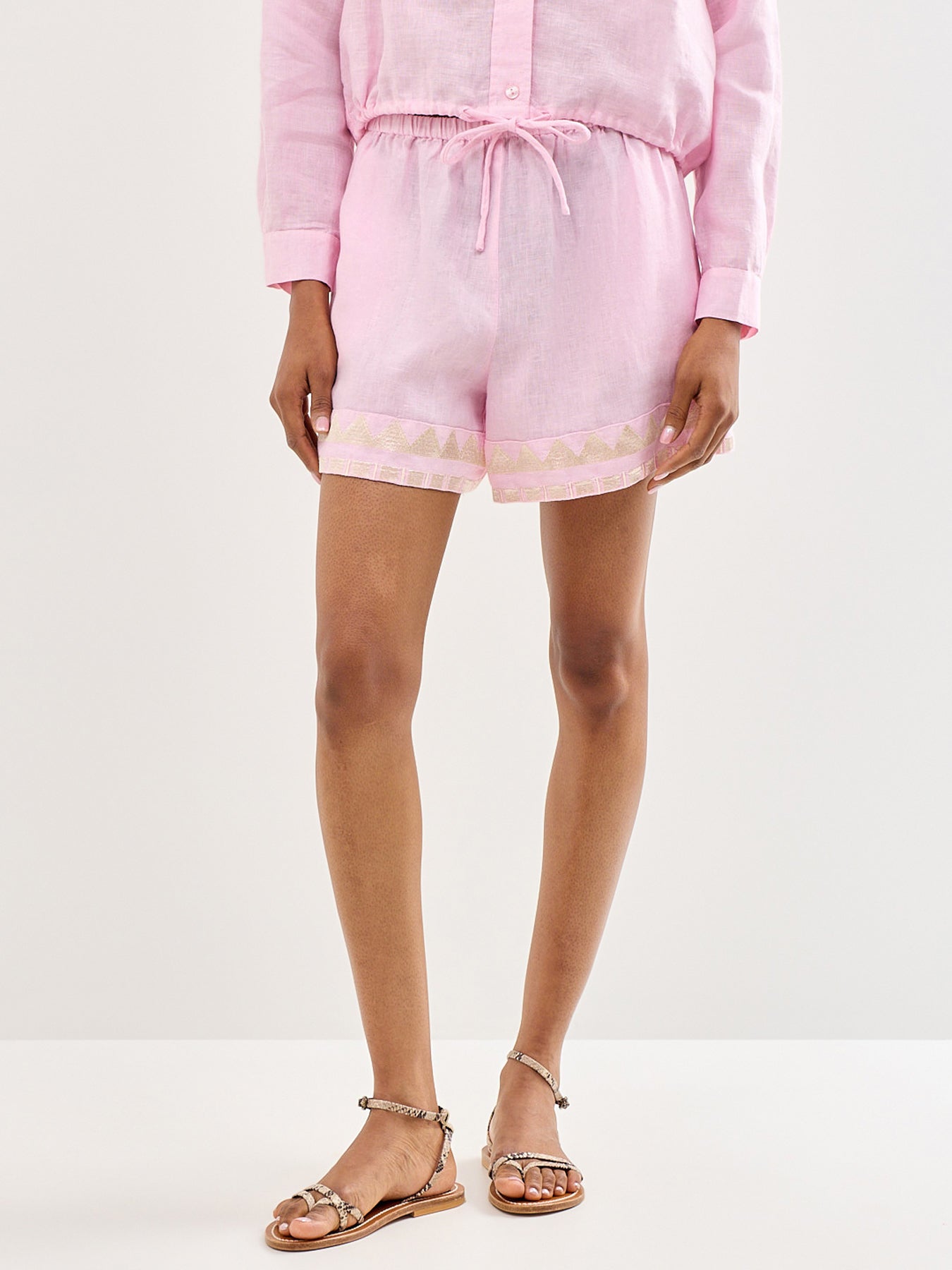 Papyrus Linen Shorts Pink