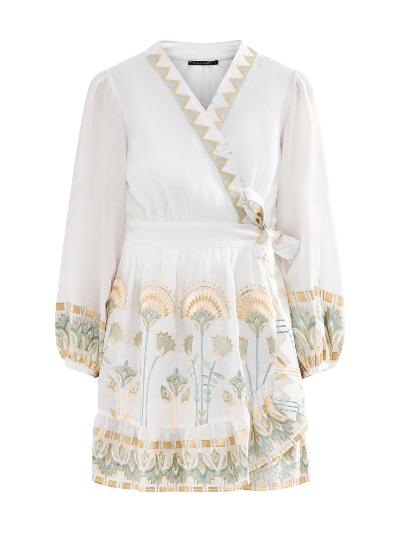 Papyrus Mini Wrap Dress White