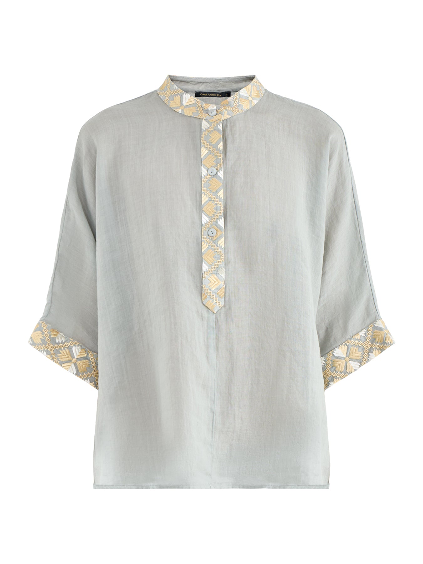 Flakes Kaftan Blouse Grey
