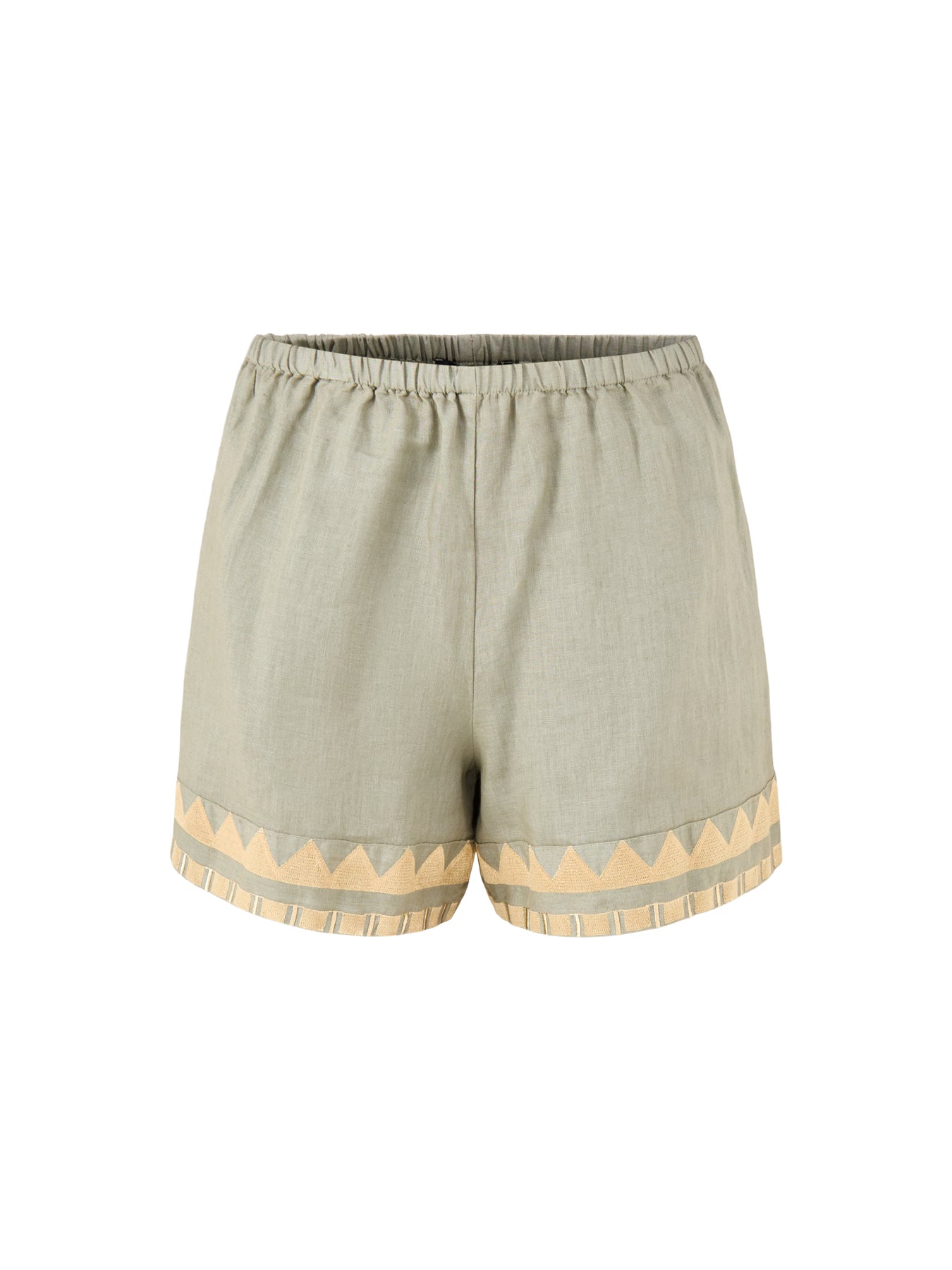 Papyrus Linen Shorts Khaki
