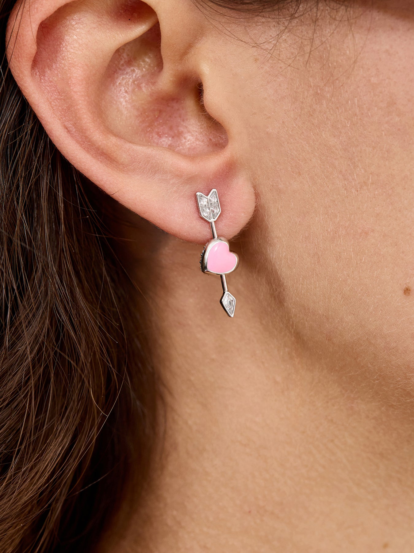 Idyllia Crystal Earrings Silver