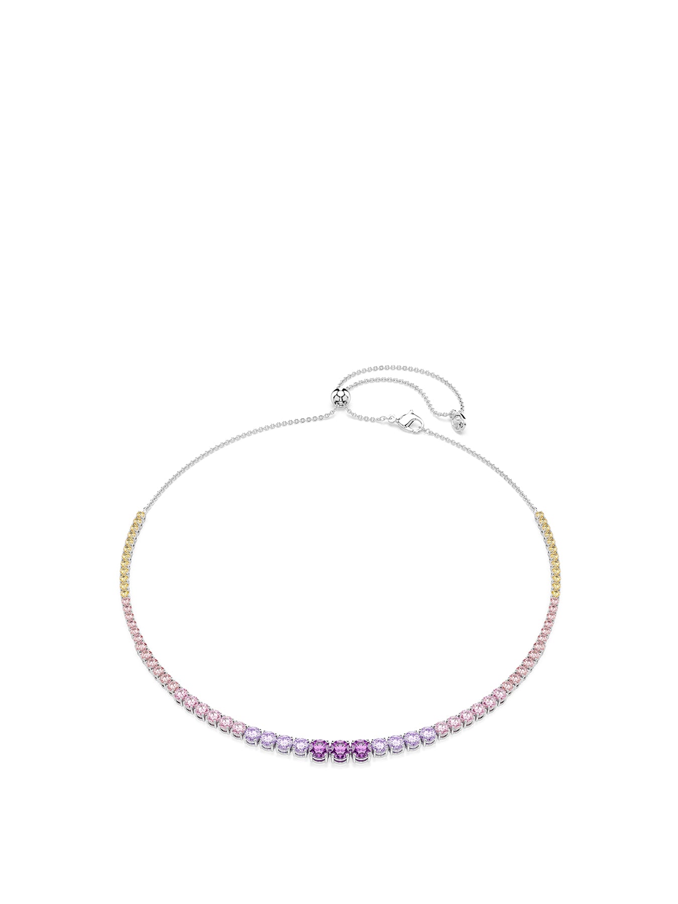 Pearl & Crystal Choker Purple