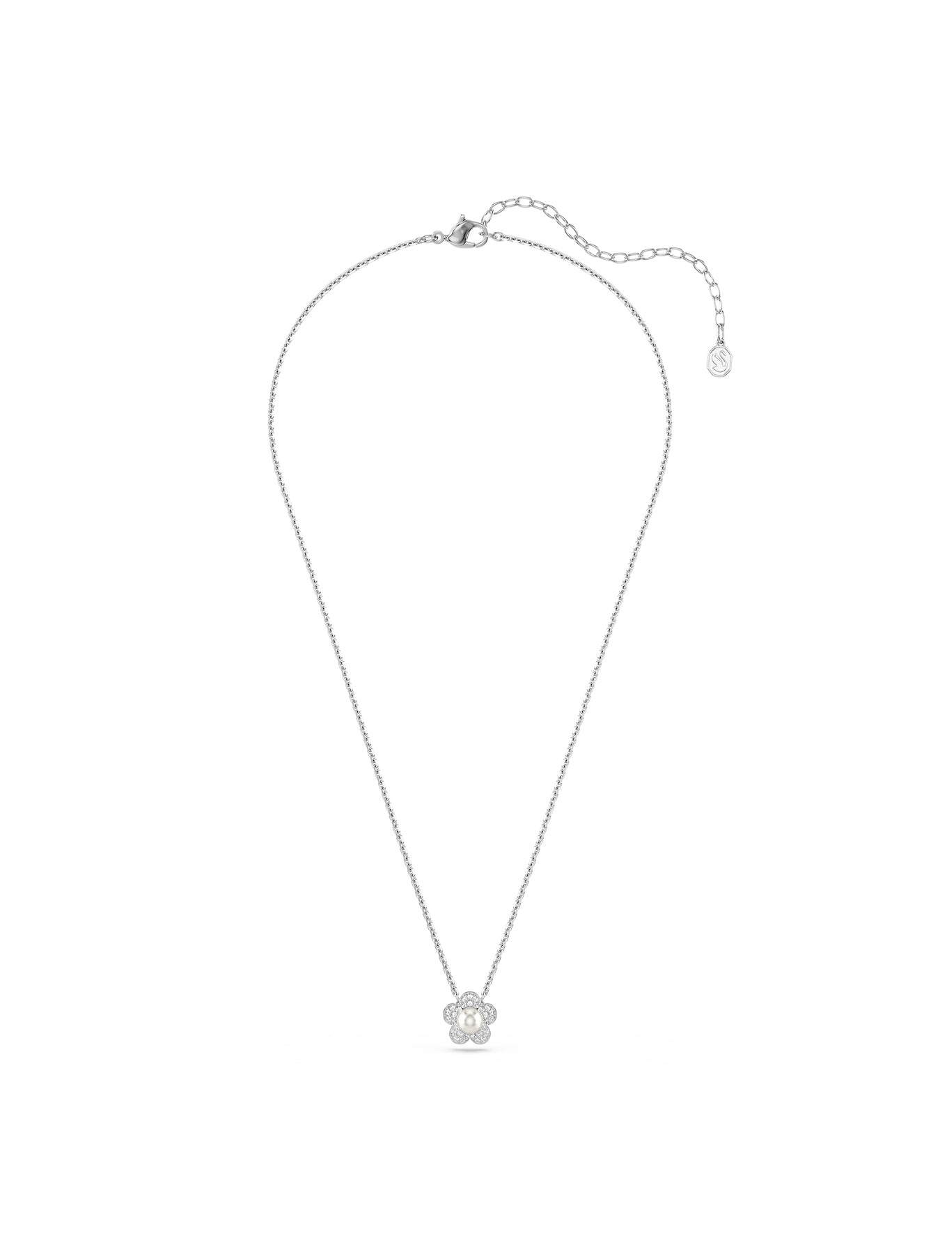 Crystal Heart Charm Pendant Gold Tone