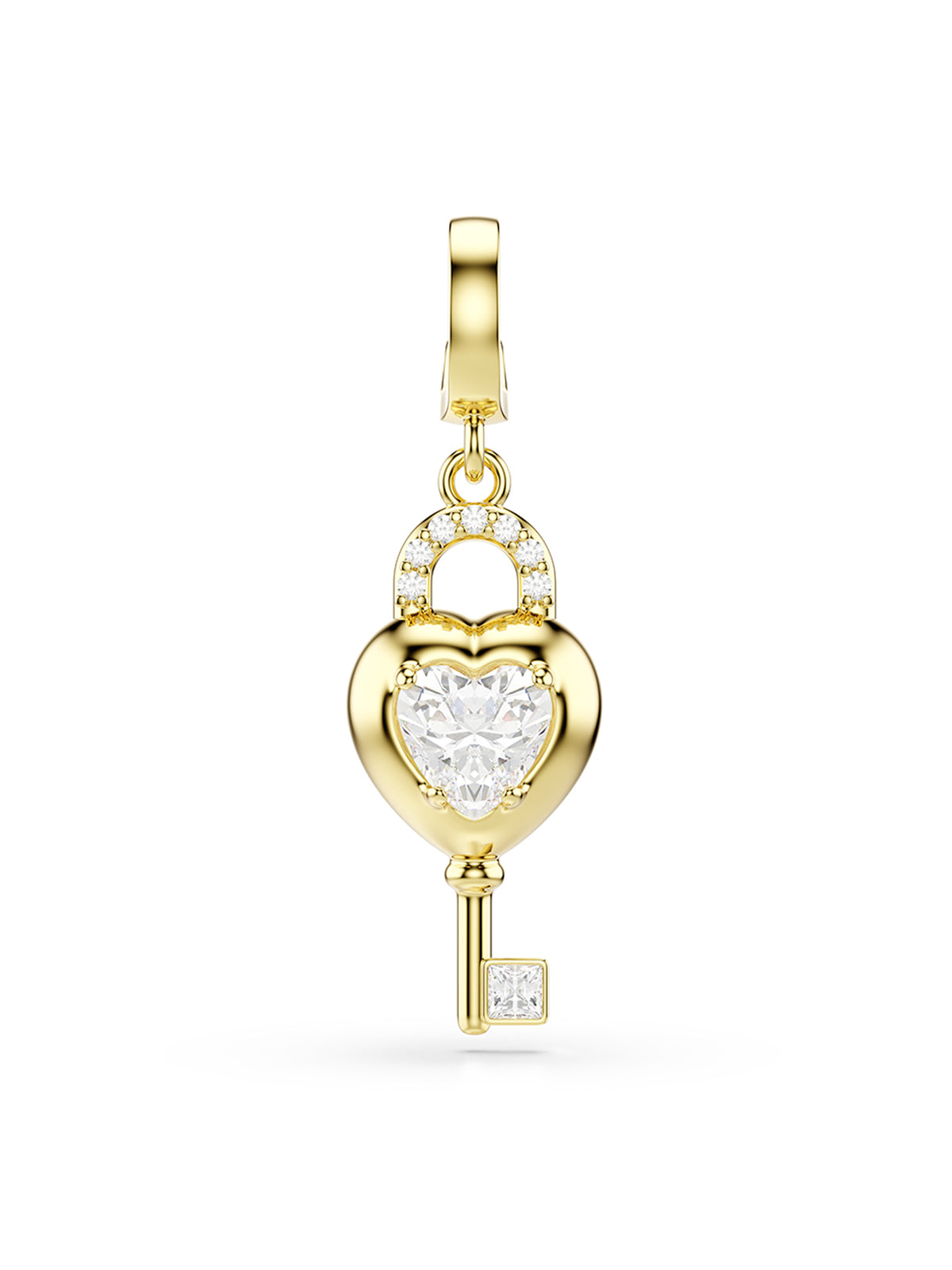 Swarovski x Ariana Grande Idyllia Heart Charm White Gold Tone Plated