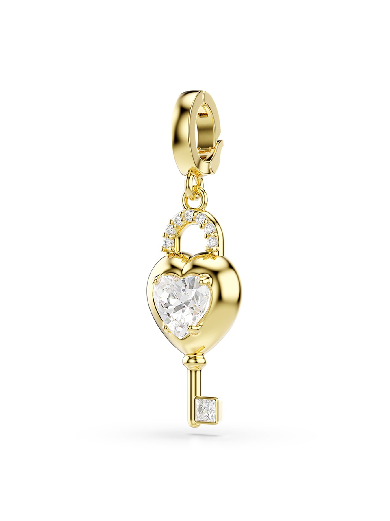 Swarovski x Ariana Grande Idyllia Heart Charm White Gold Tone Plated
