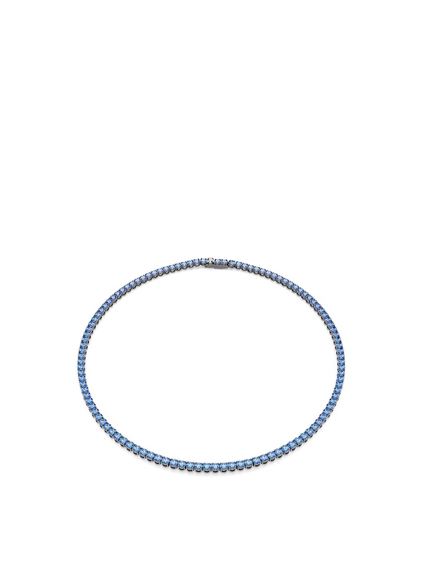 Crystal Tennis Necklace Blue