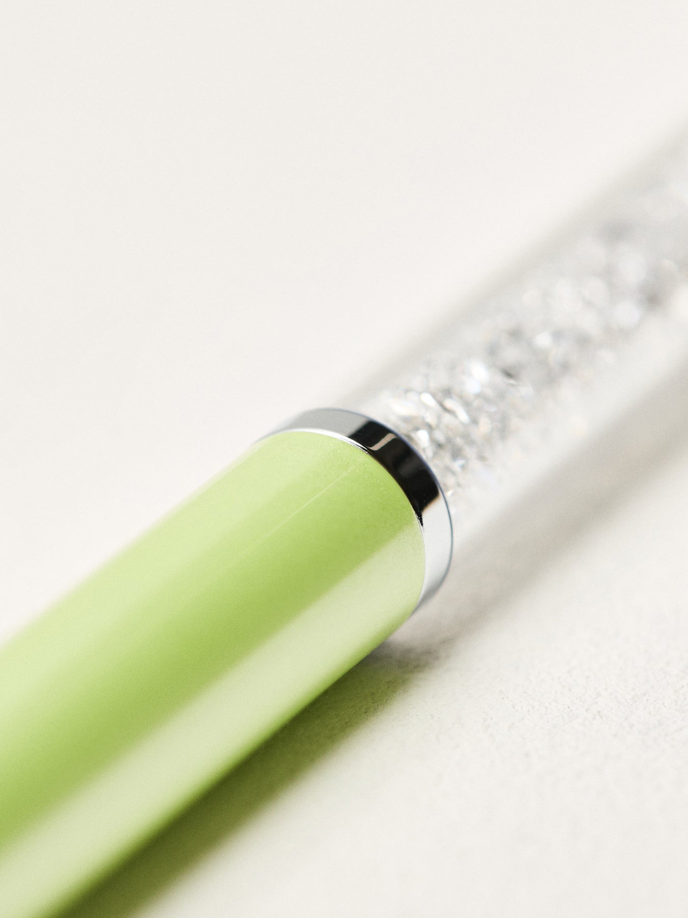 Crystalline Ballpoint Pen Heart Pink
