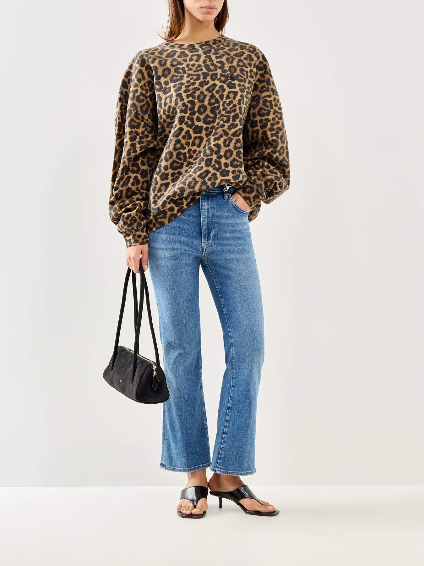 The Reboot Crop Bootcut Jeans Blue