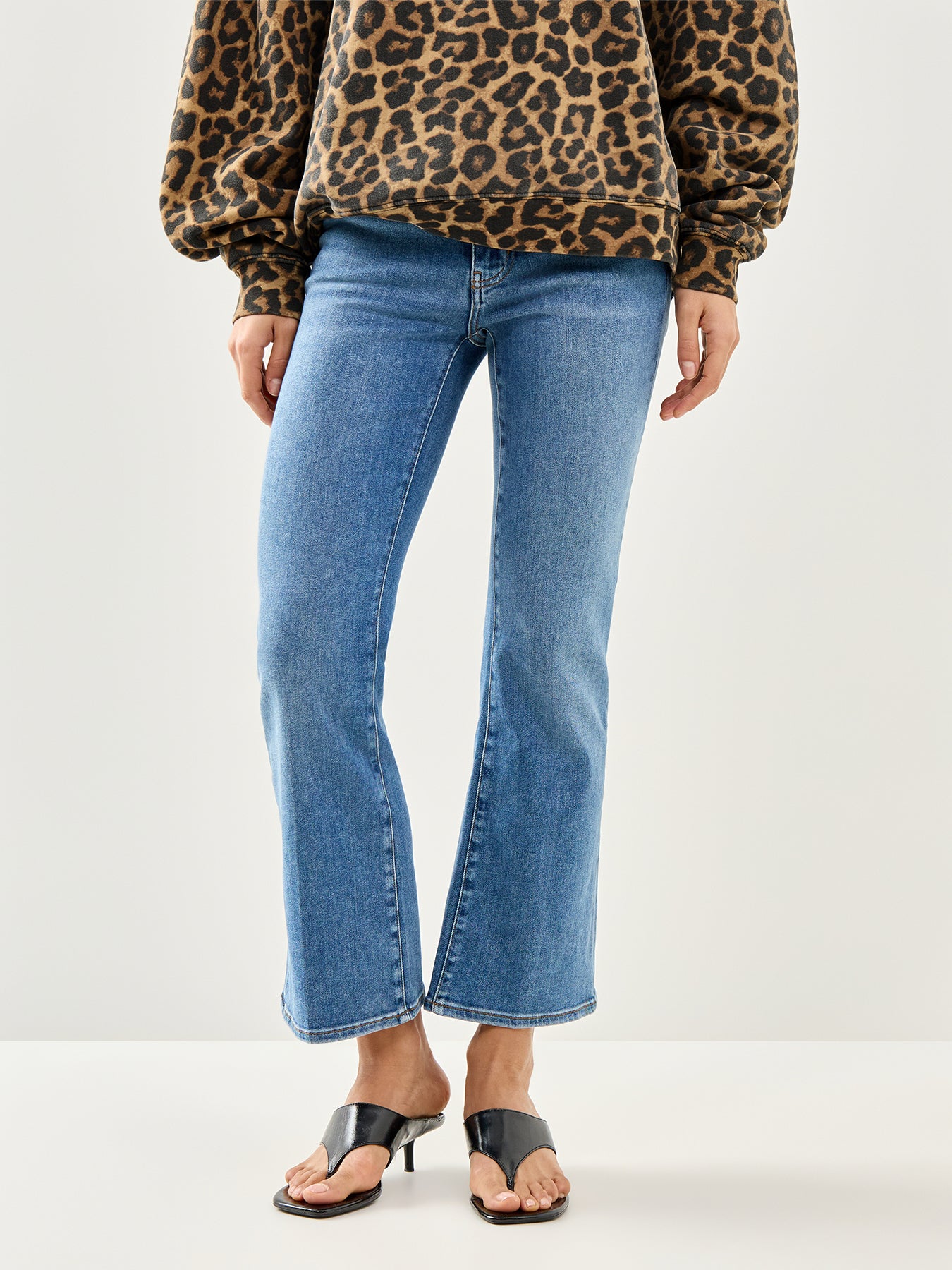 The Reboot Crop Bootcut Jeans Blue