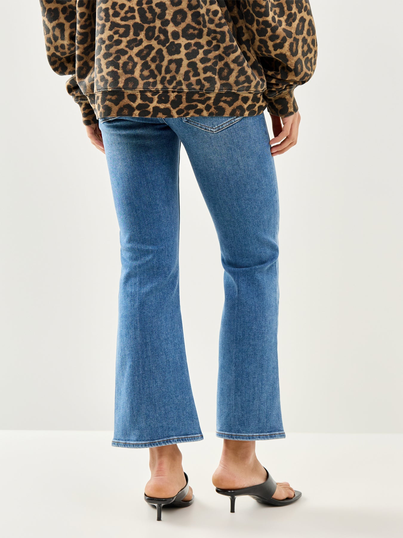 The Reboot Crop Bootcut Jeans Blue