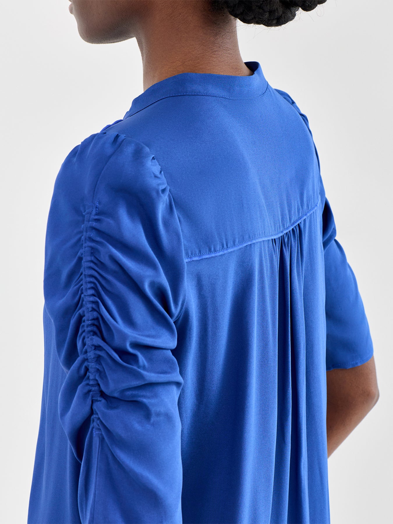 Rafaela Silk Blouse Navy